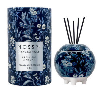 Moss St Fresh Fig & Cedar Ceramic Mini Diffuser 100ml