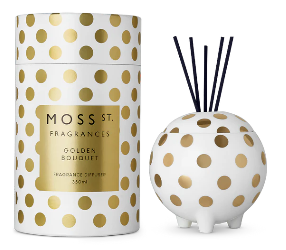 Moss St Golden Bouquet Ceramic Large Diffuser 350ml