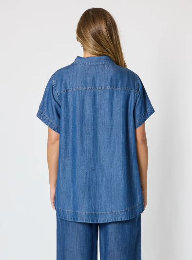 Threadz Dune Denim Top - Dark Denim