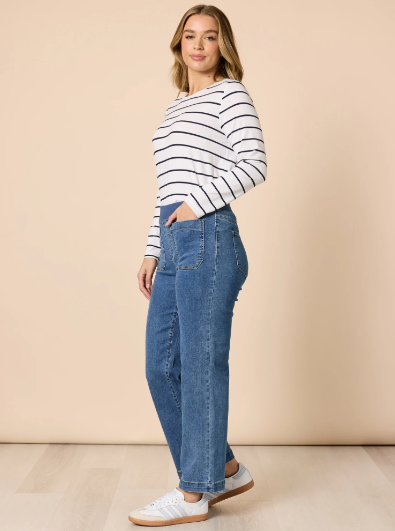 Threadz Carpenter Stretch Leg Jean - Washed Denim