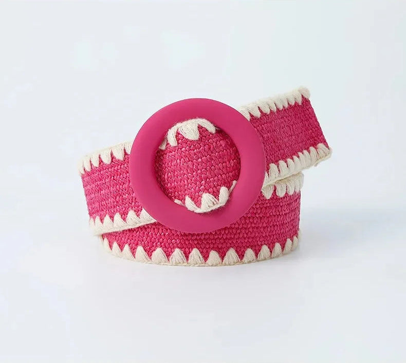 Tropicana Round Buckle Belt