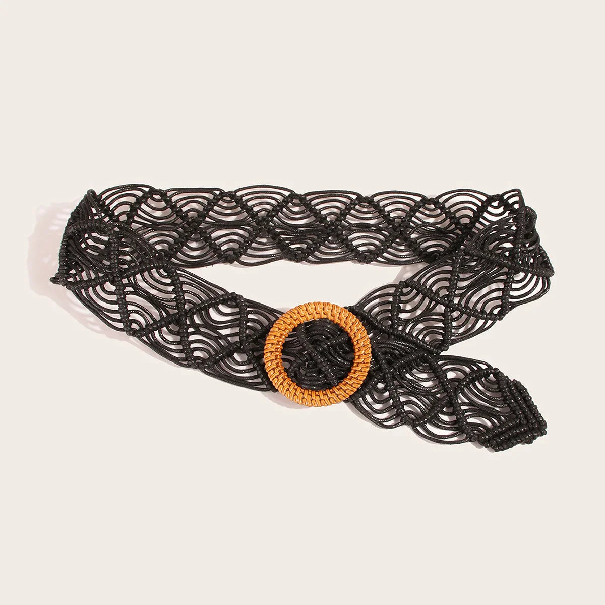 Havana Macramé Circle Belt