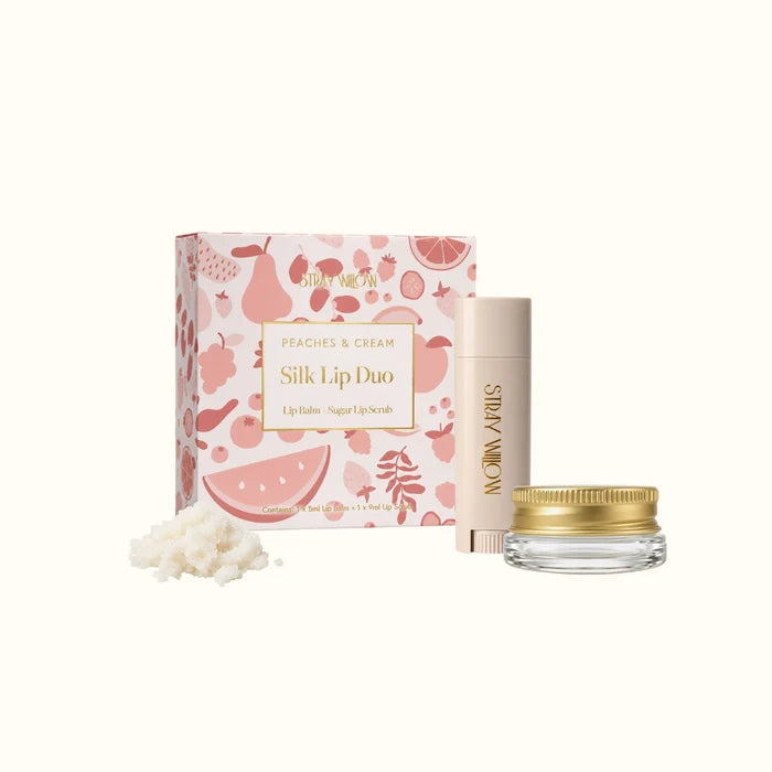 Stray Willow Silk Lip Duo - Peaches and Cream