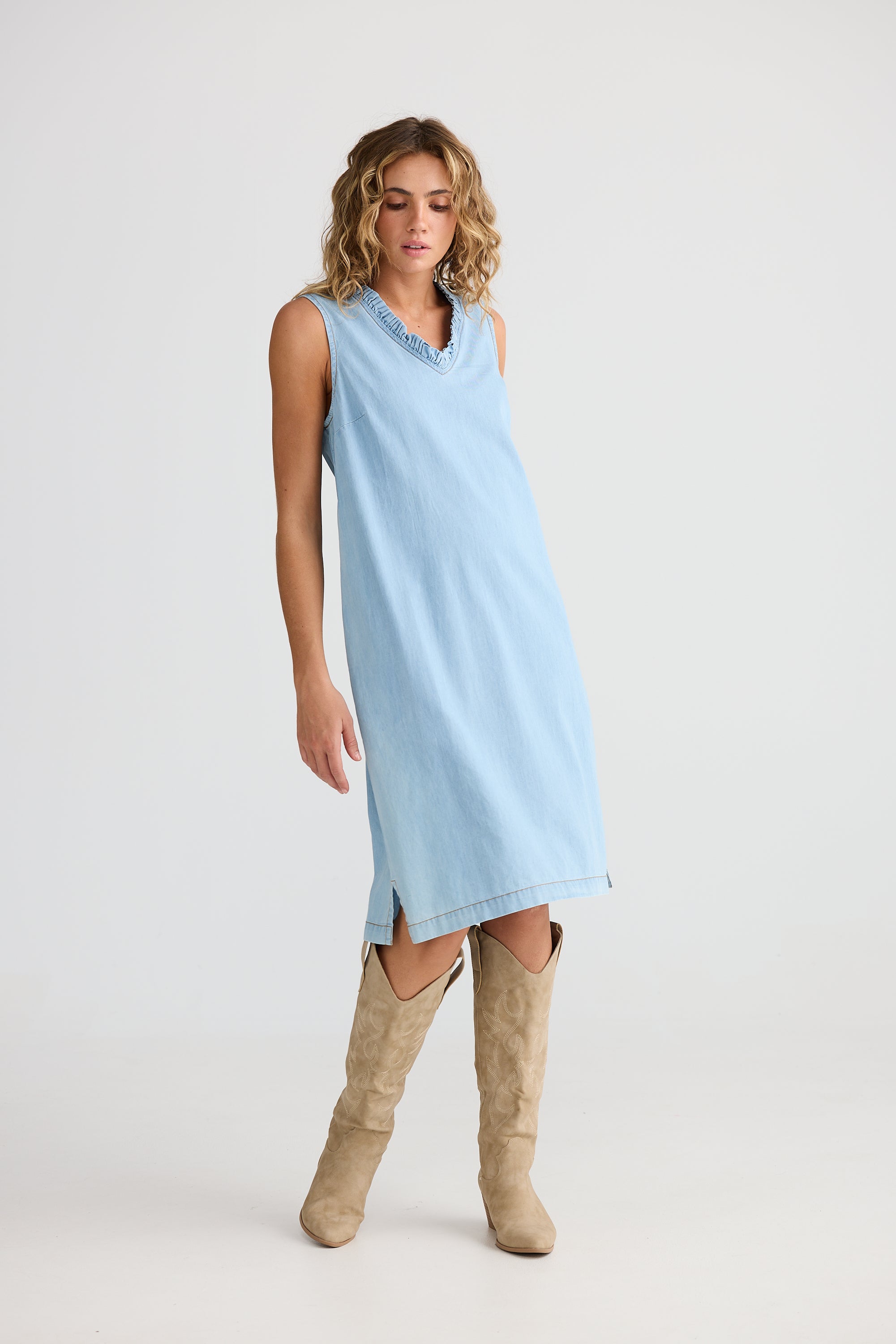 Talisman Vera Denim Dress - Light Denim