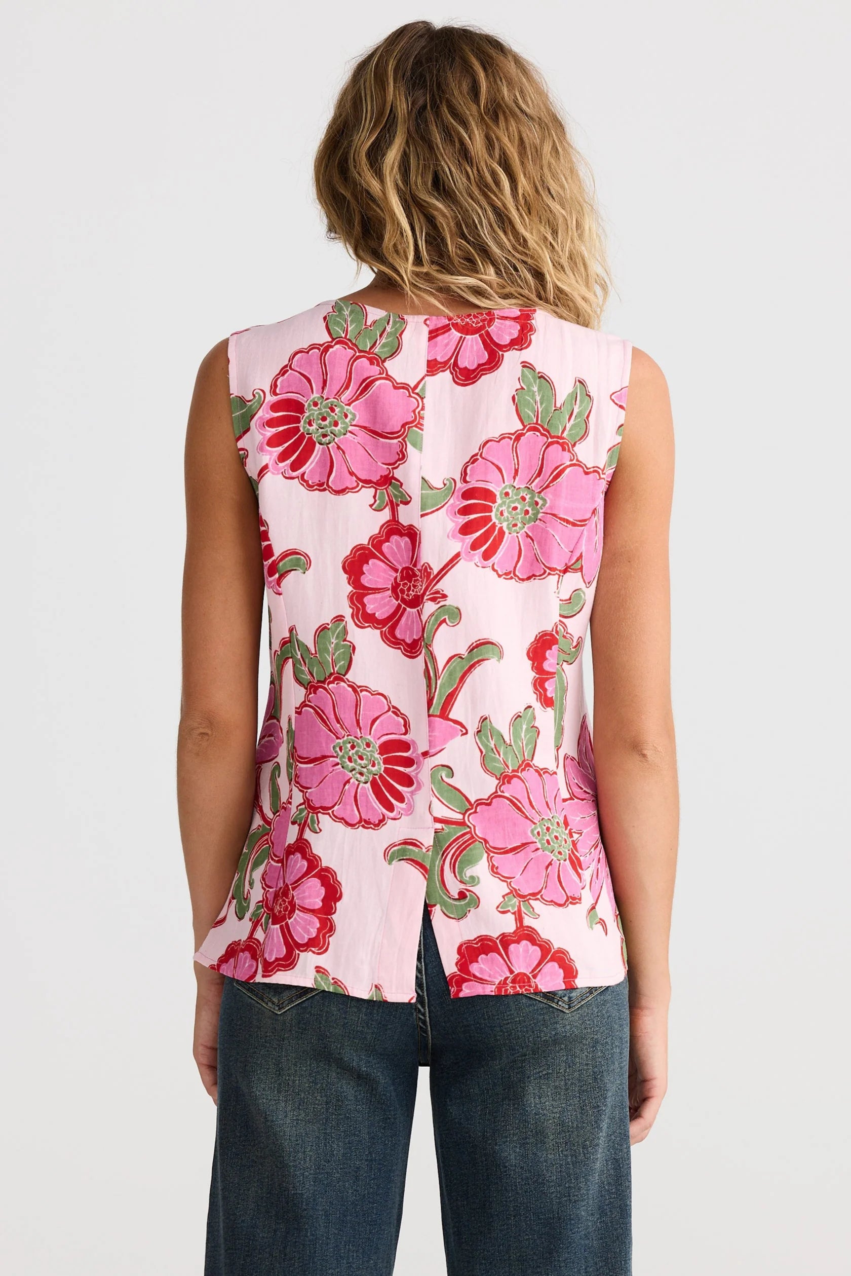 Talisman Chester Waistcoat - Pink Ibiza