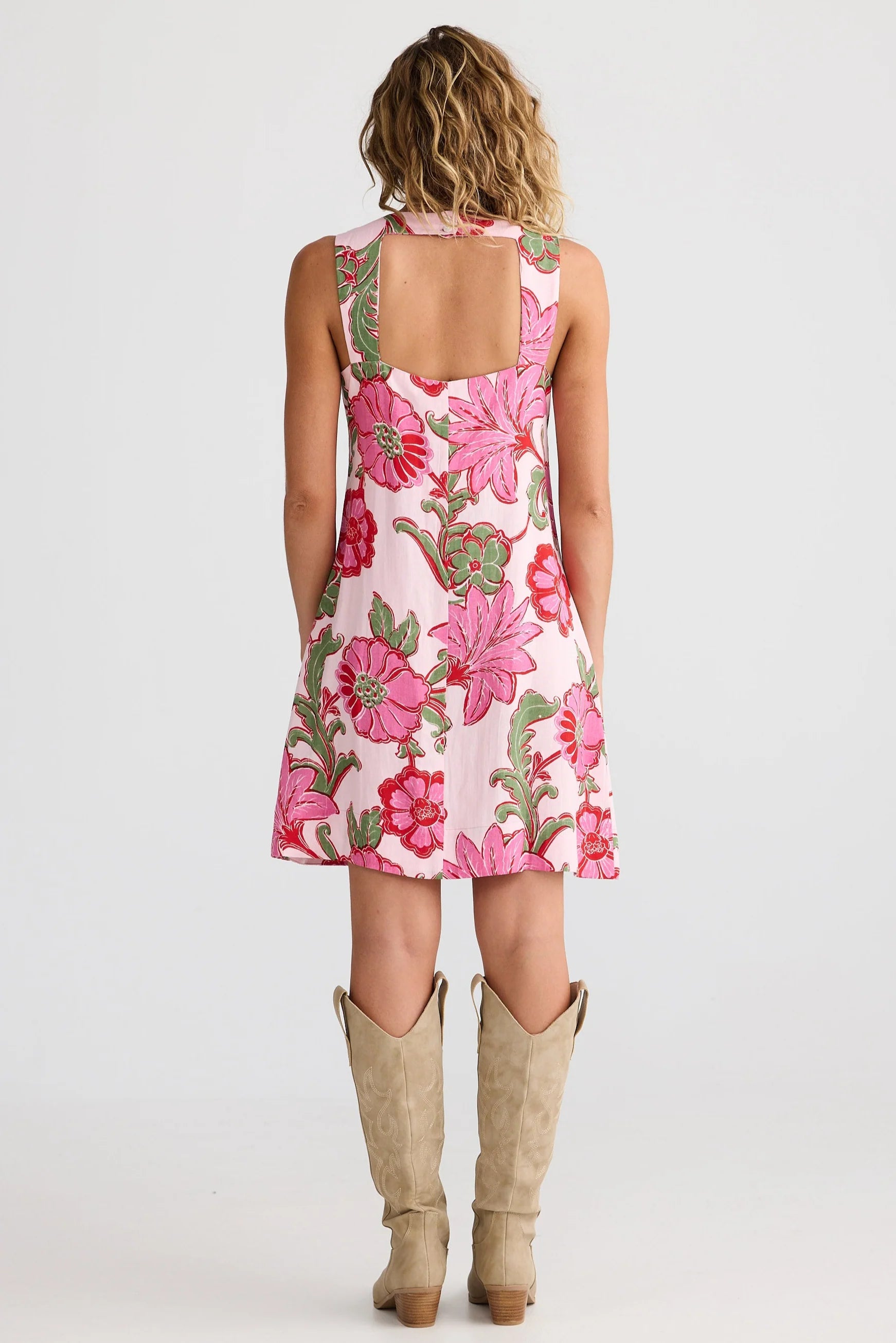 Talisman Zephyr Dress - Pink Ibiza