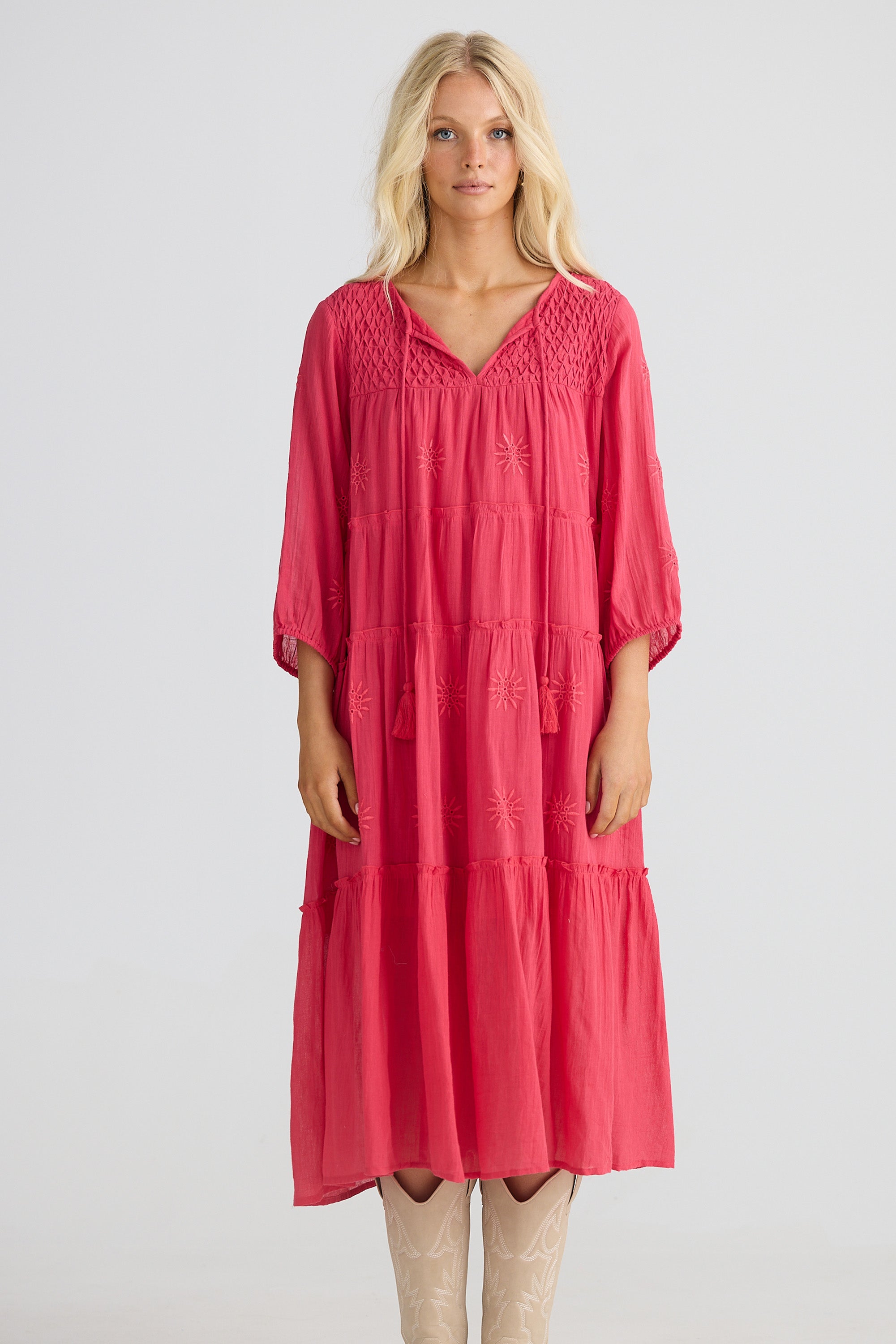 Talisman Francie Dress - Raspberry