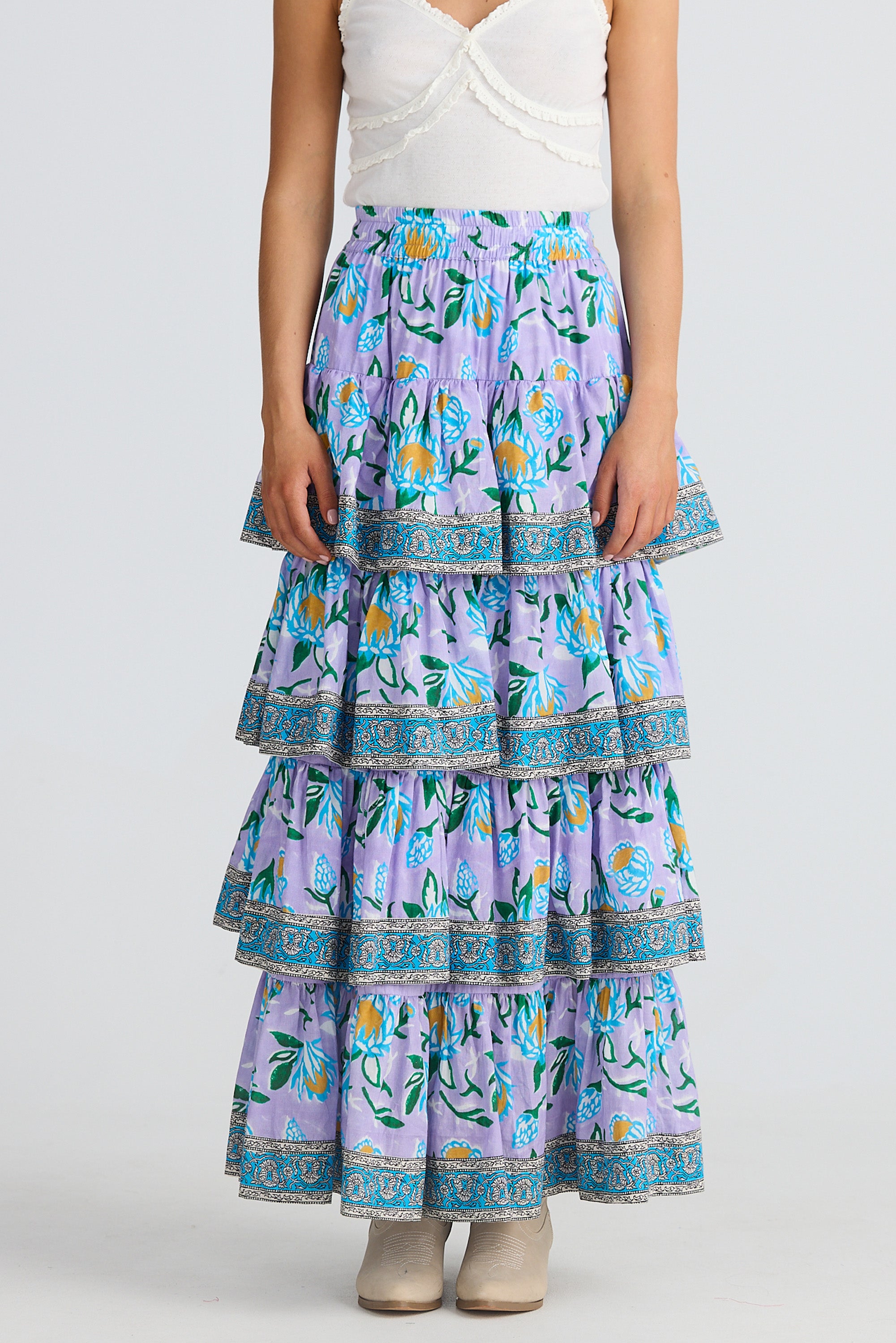 Talisman Lilac Lotus Silvana Skirt