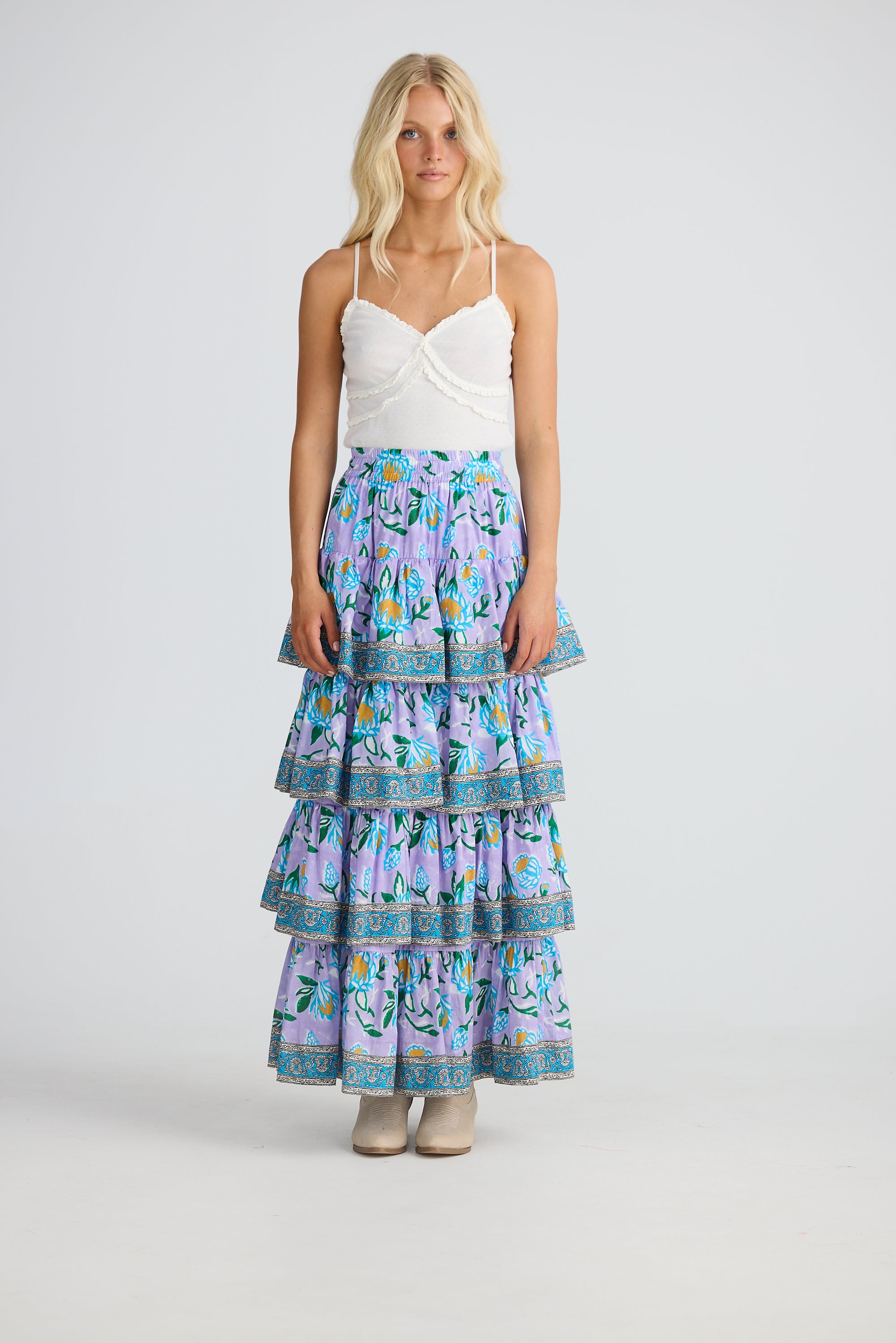 Talisman Lilac Lotus Silvana Skirt