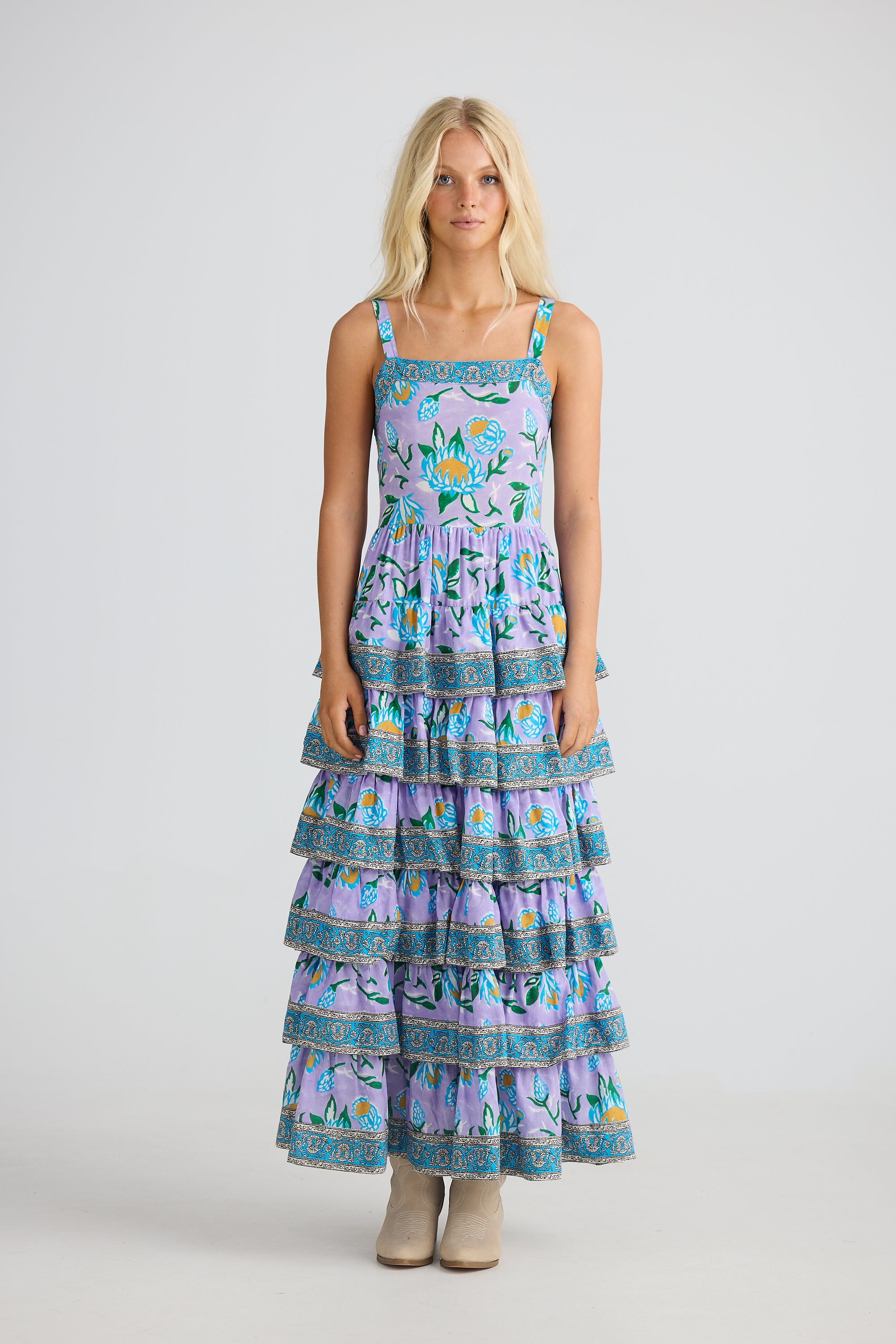 Talisman Lilac Lotus Silvana Maxi Dress