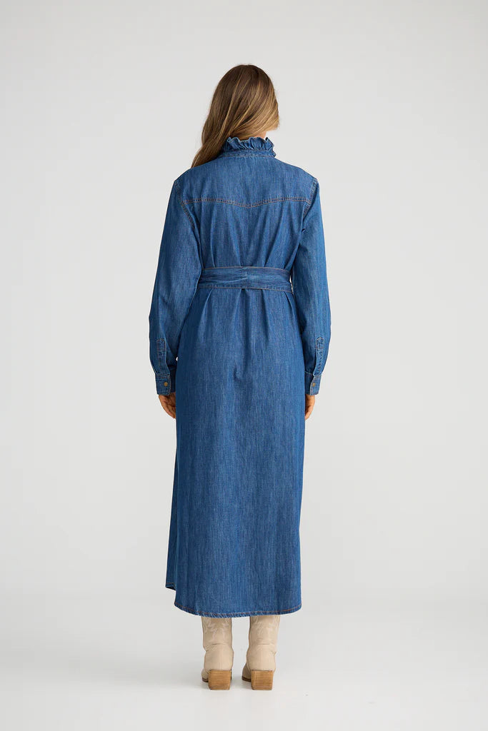 Talisman Pedro Maxi Dress - Mid Denim