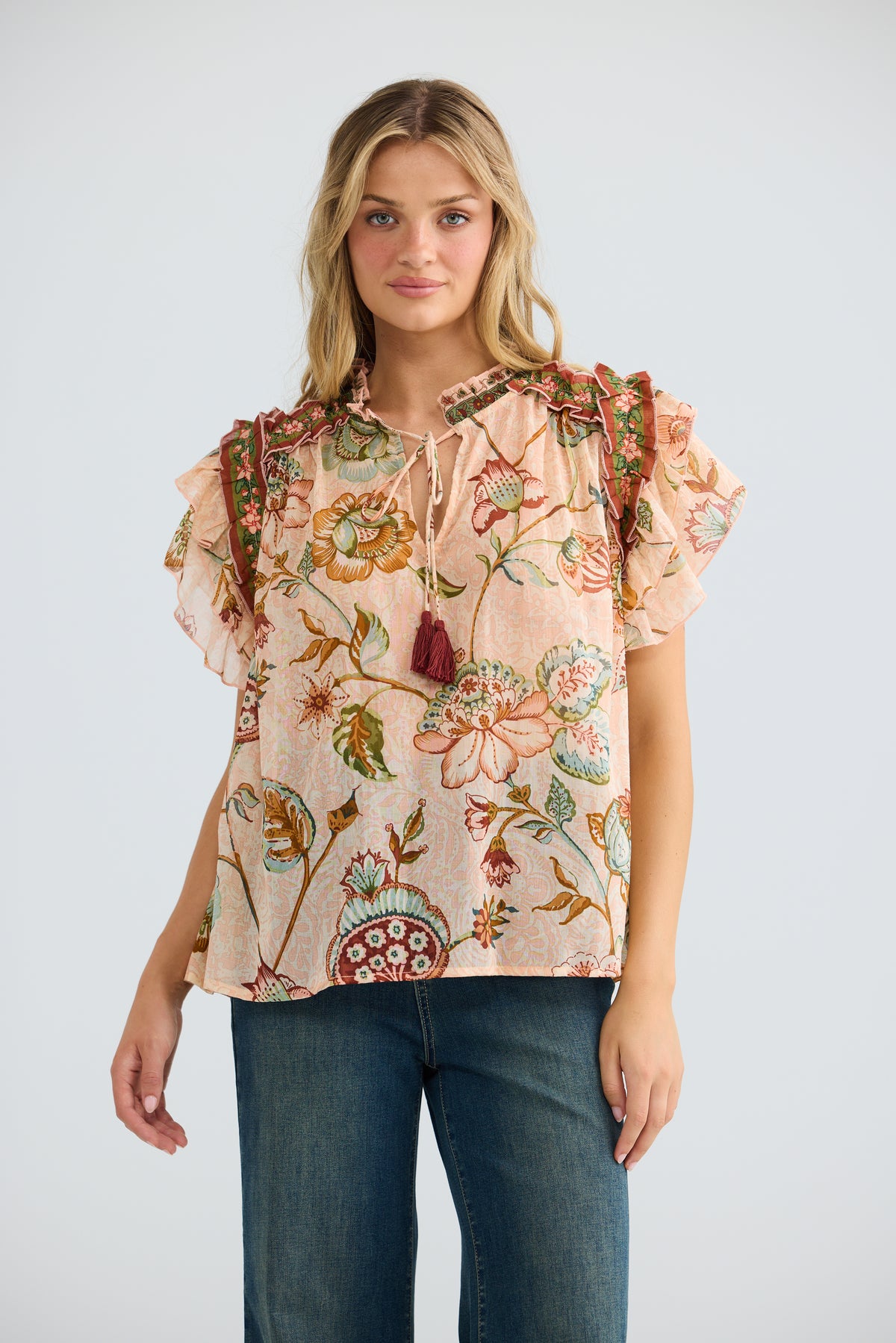 Talisman Sorrae Top - Wildflower Oasis