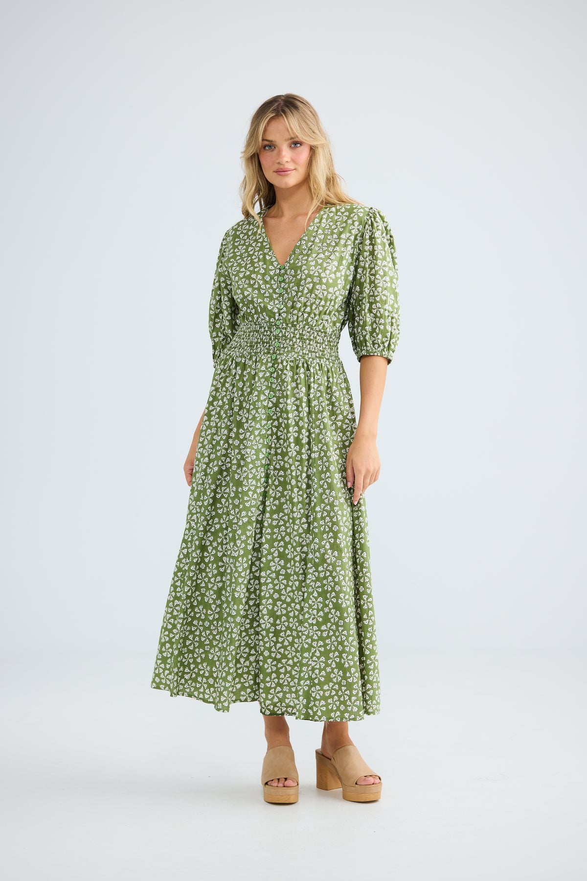 Talisman Halo Dress - Sage Petal