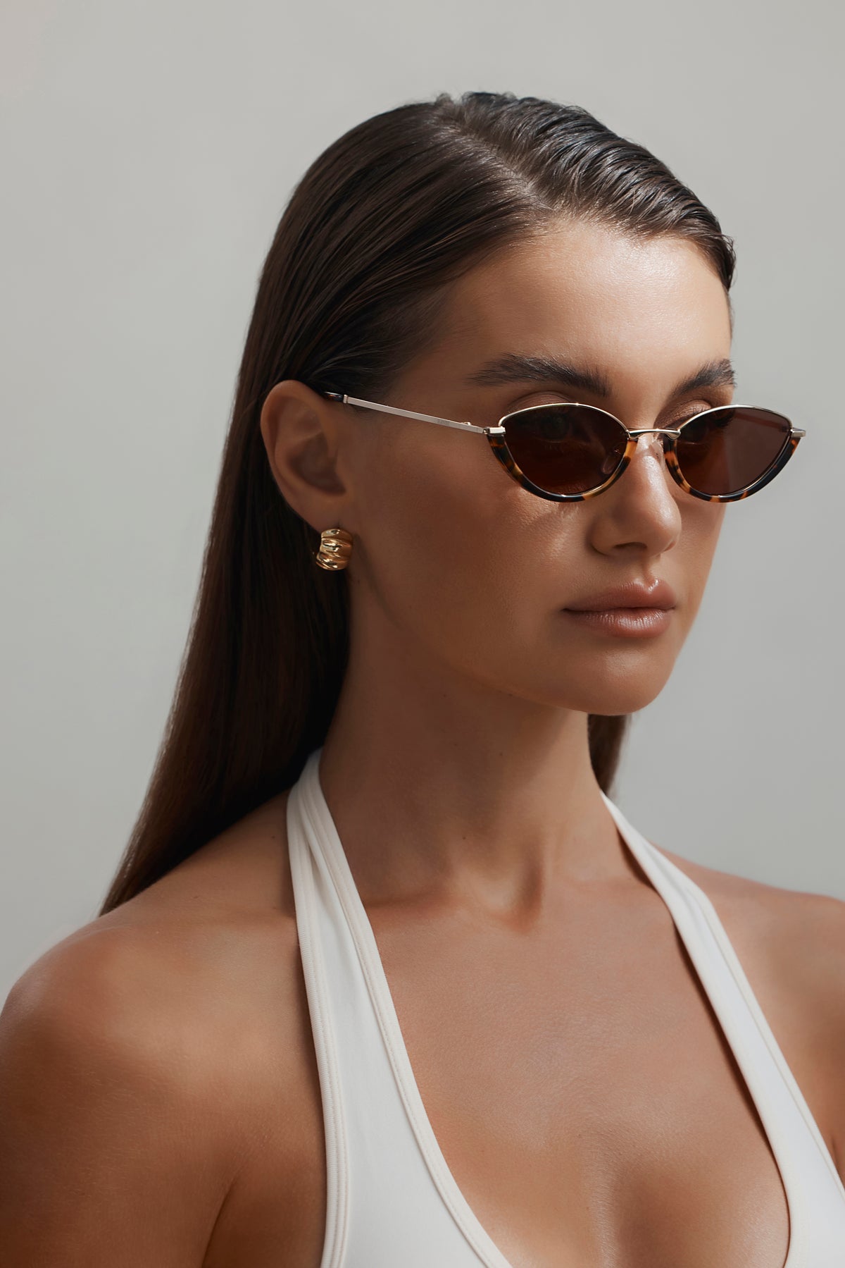BANBÉ CONSANI Sunglasses - Dark Havana Tort-Melon