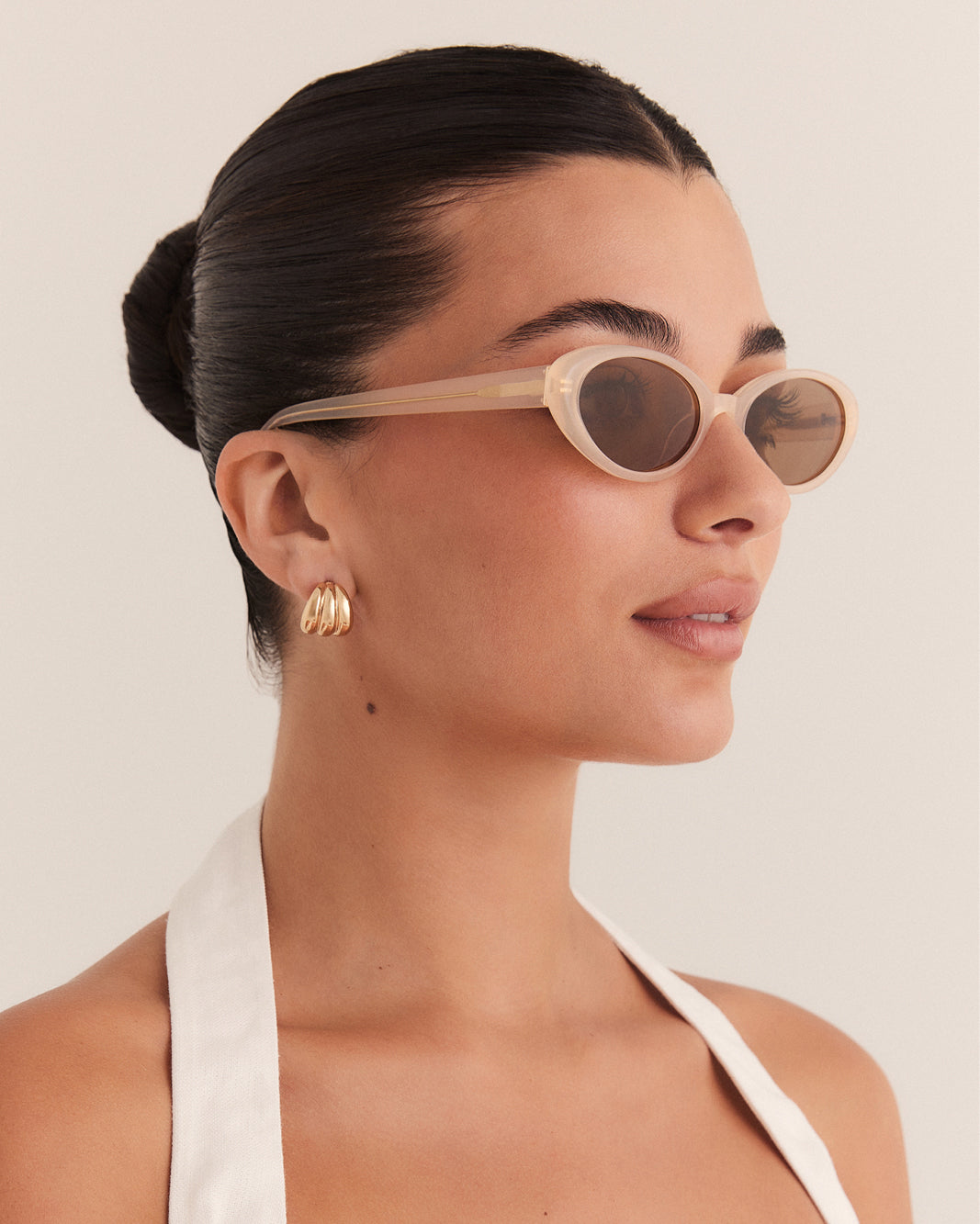 BANBÉ IRIS Sunglasses - Pearl/Honey