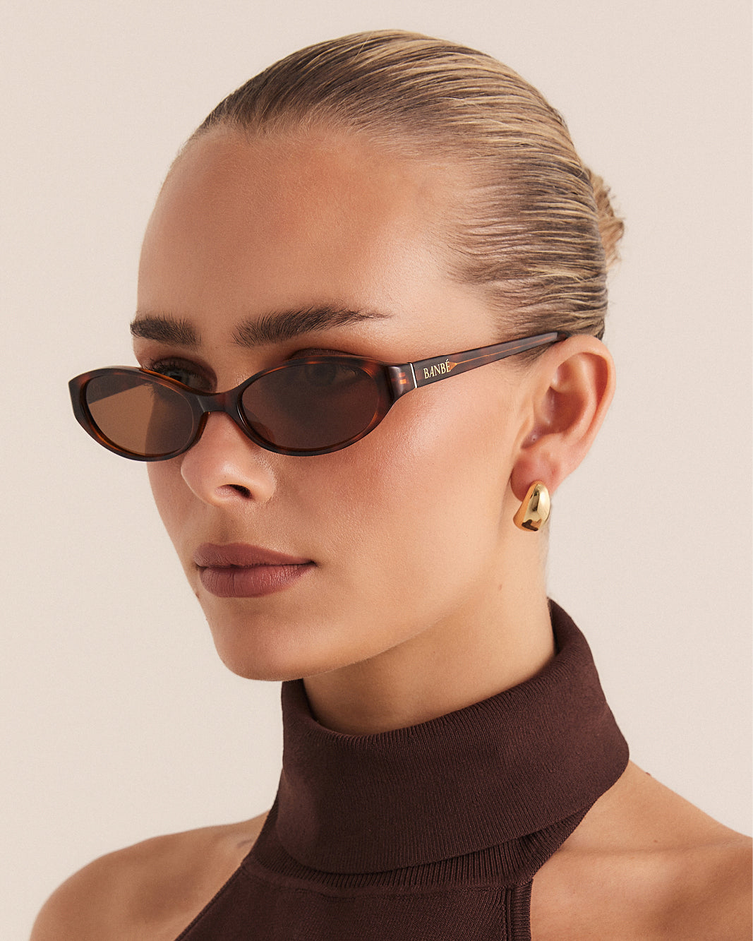 BANBÉ SELENA Sunglasses - Caramel Tort-Chocolate