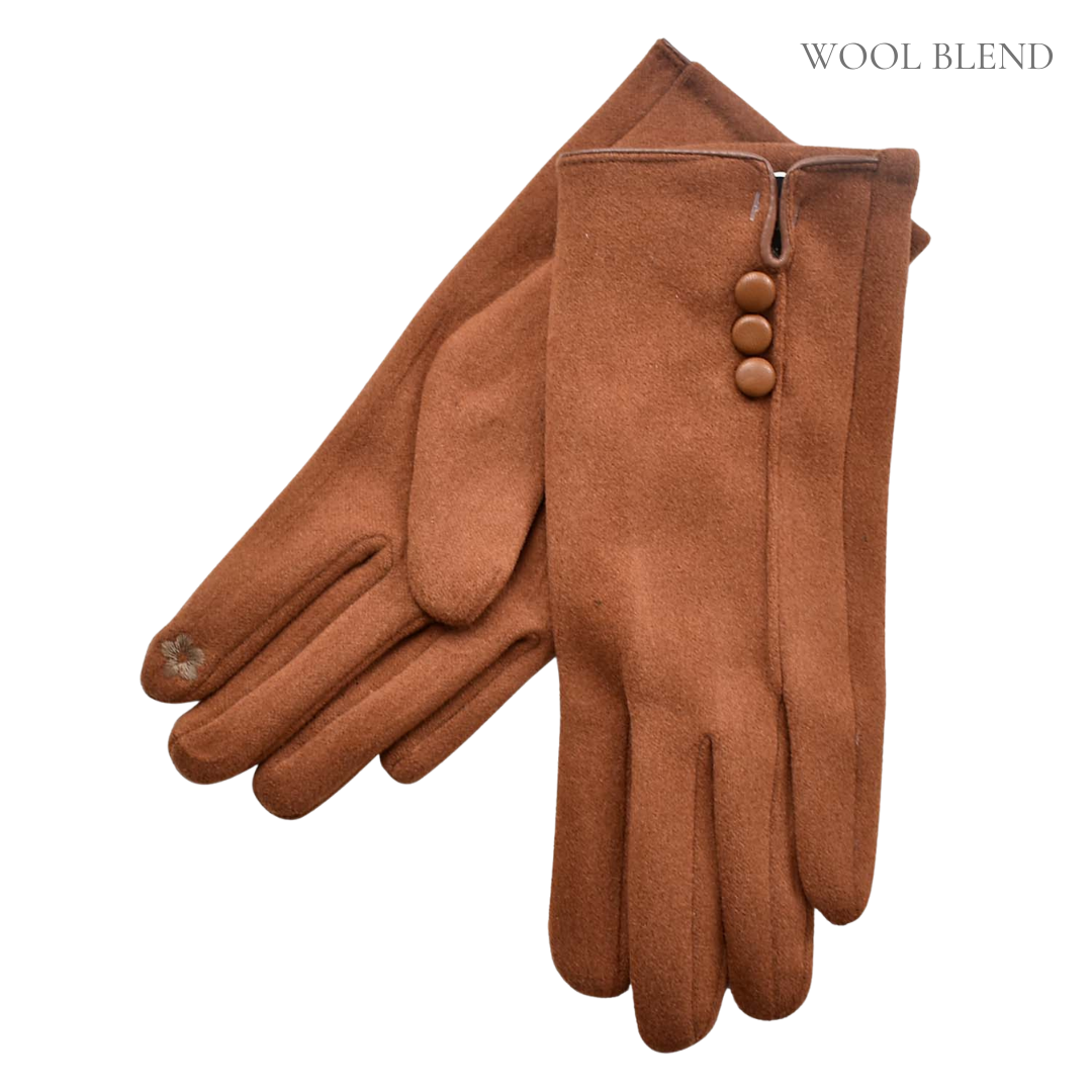 Taylor Hill Three Buttons Gloves