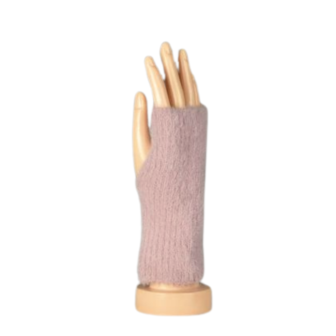 Taylor Hill Fluffy Fingerless Gloves