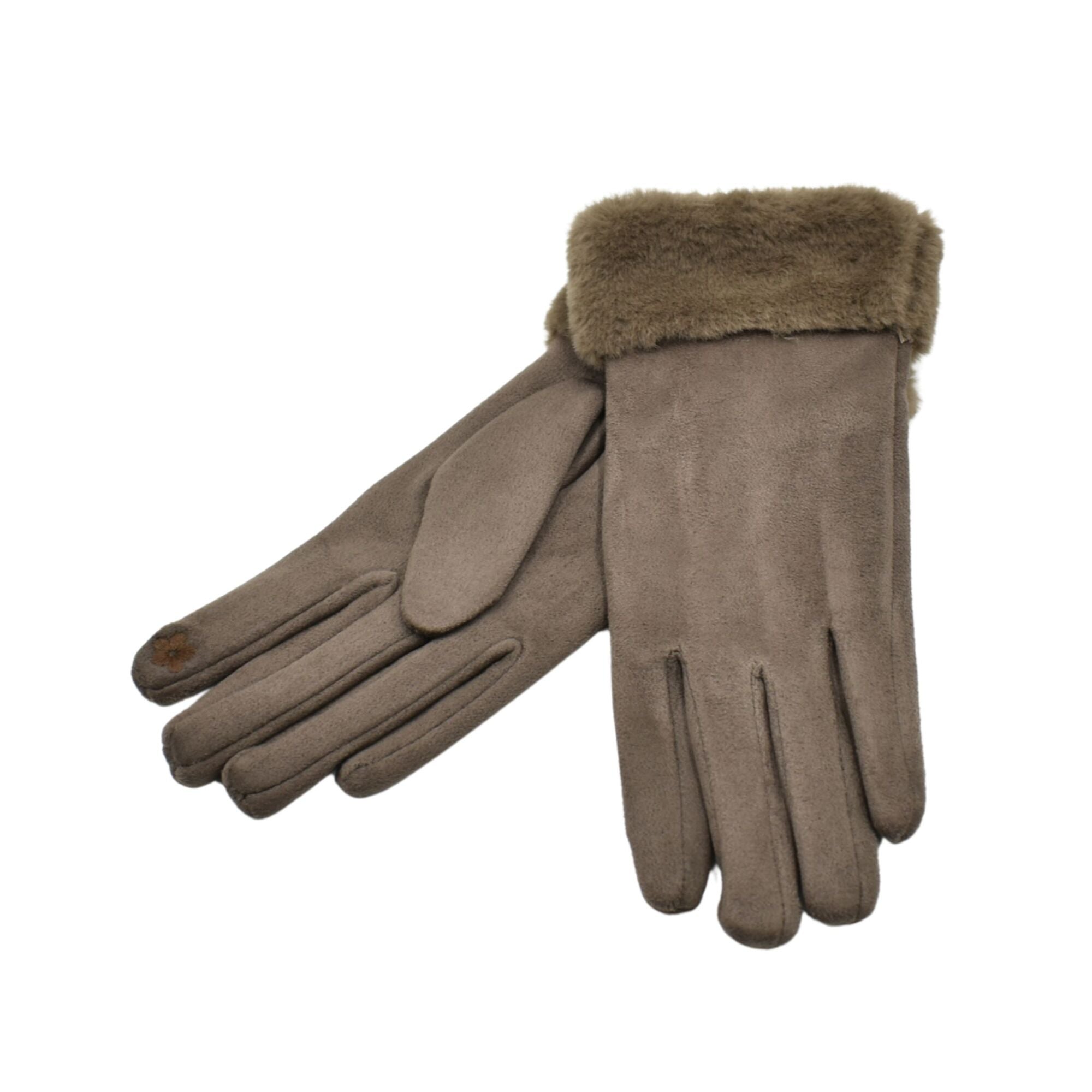 Taylor Hill Faux Fur Cuff Gloves