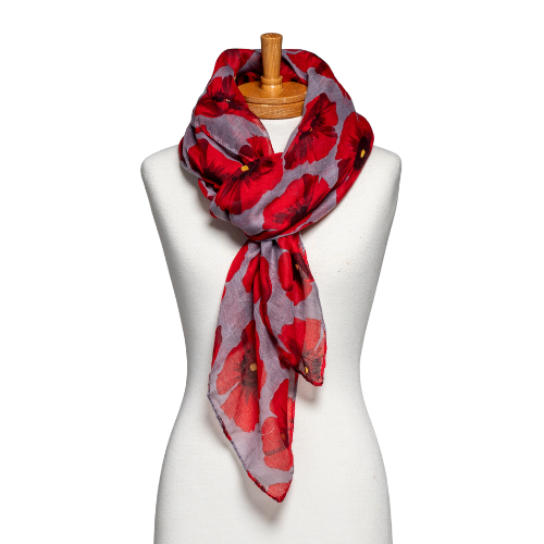 Taylor Hill Large Poppies Scarf