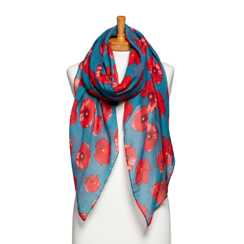 Taylor Hill Medium Poppies Scarf