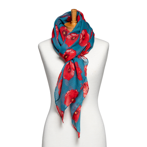 Taylor Hill Medium Poppies Scarf
