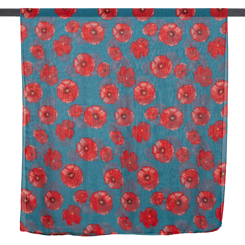 Taylor Hill Medium Poppies Scarf