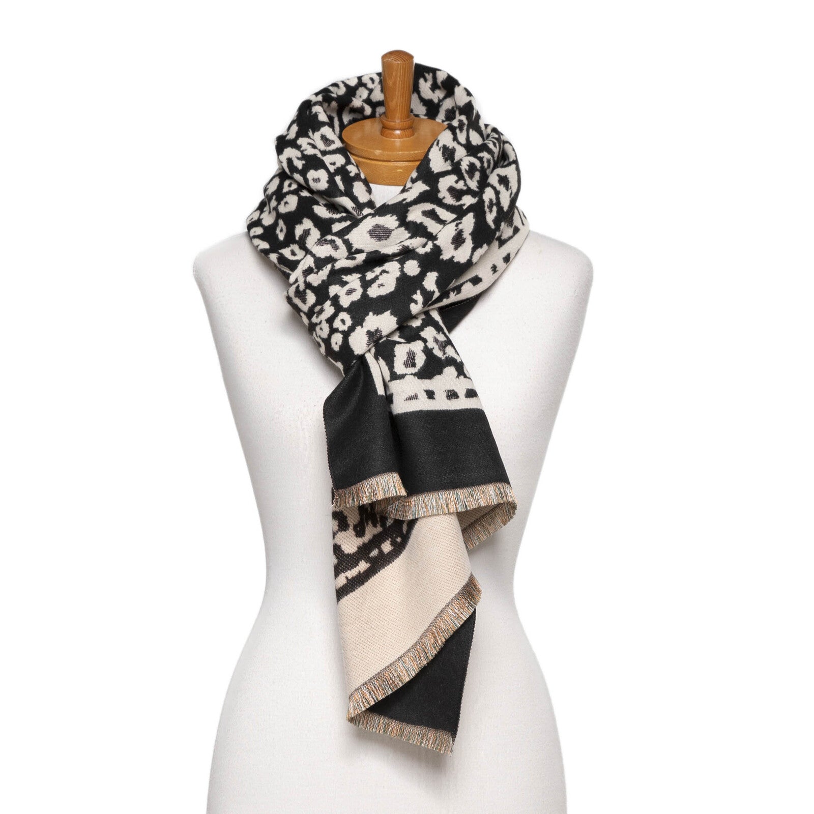Taylor Hill Reversible Animal Print Scarf