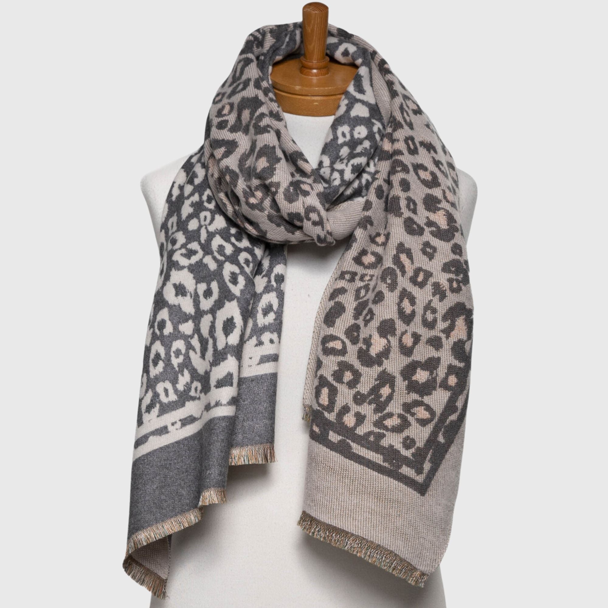Taylor Hill Reversible Animal Print Scarf