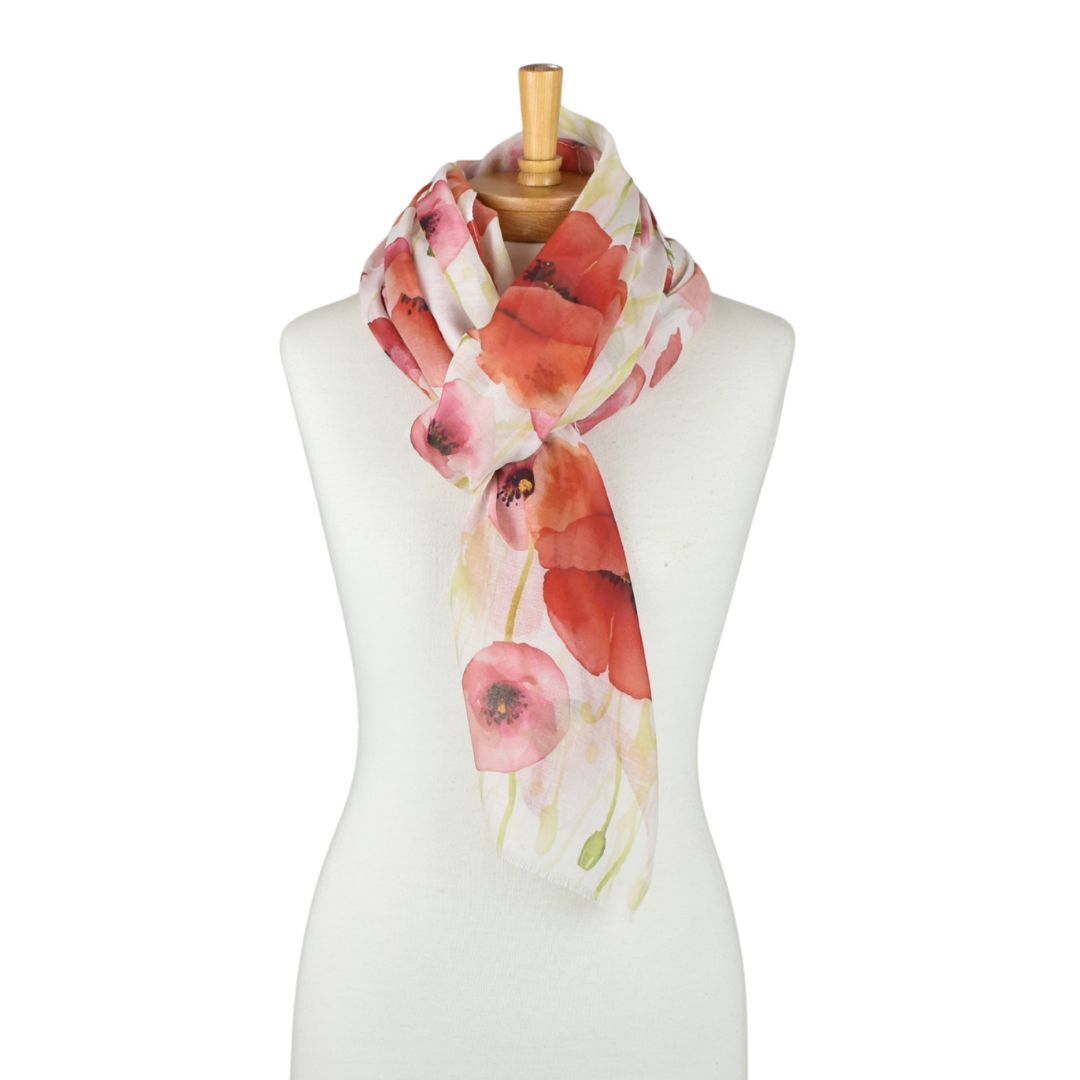 Taylor Hill Blushing Poppies Scarf