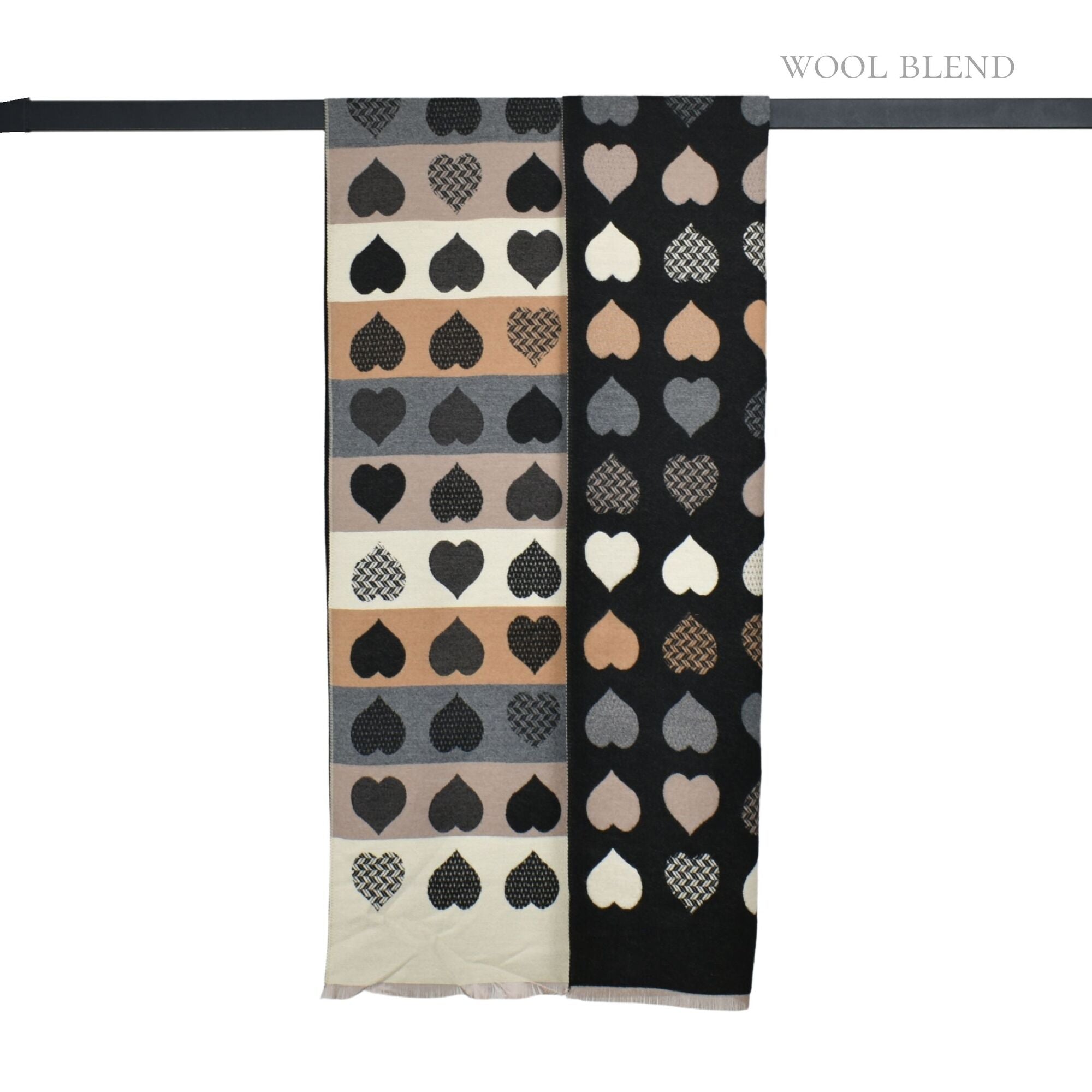 Taylor Hill Reversible Block Sweet Hearts Scarf