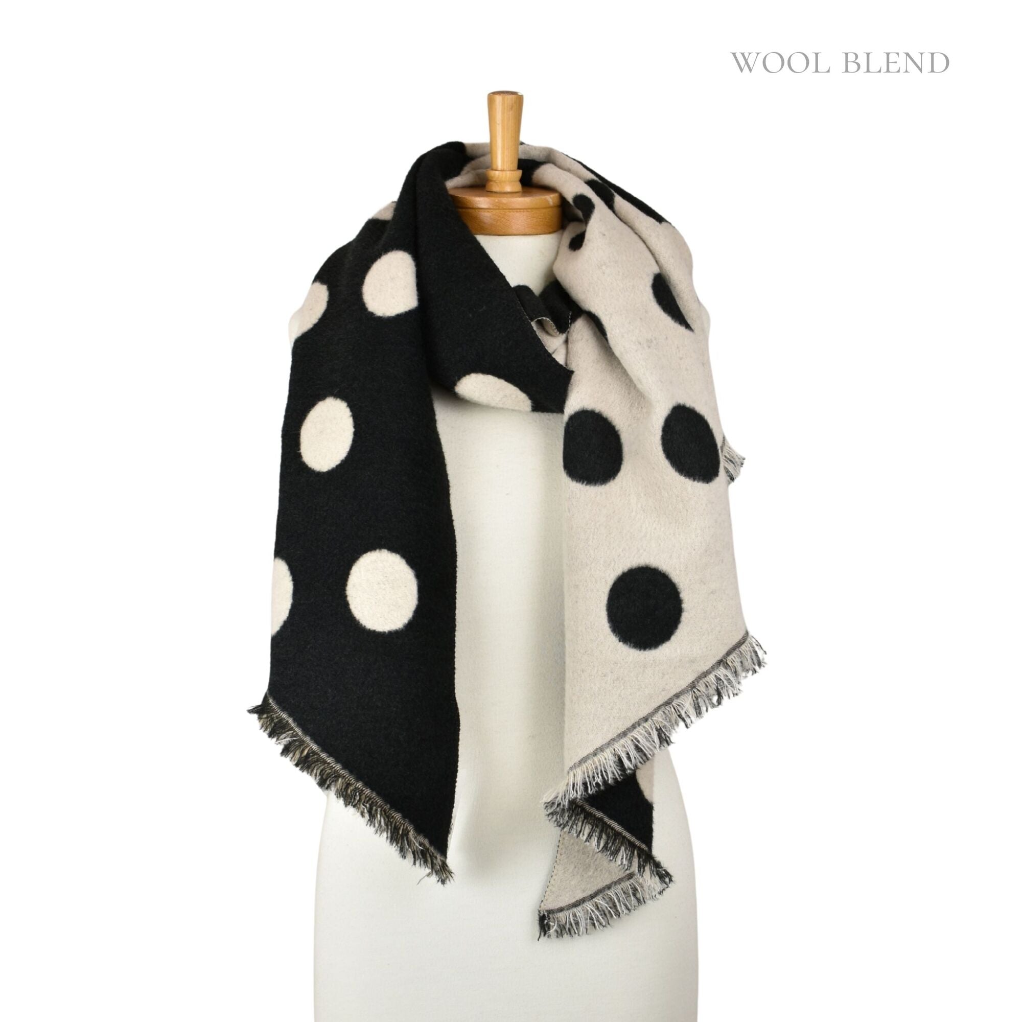 Taylor Hill Reversible Polka Dot Scarf