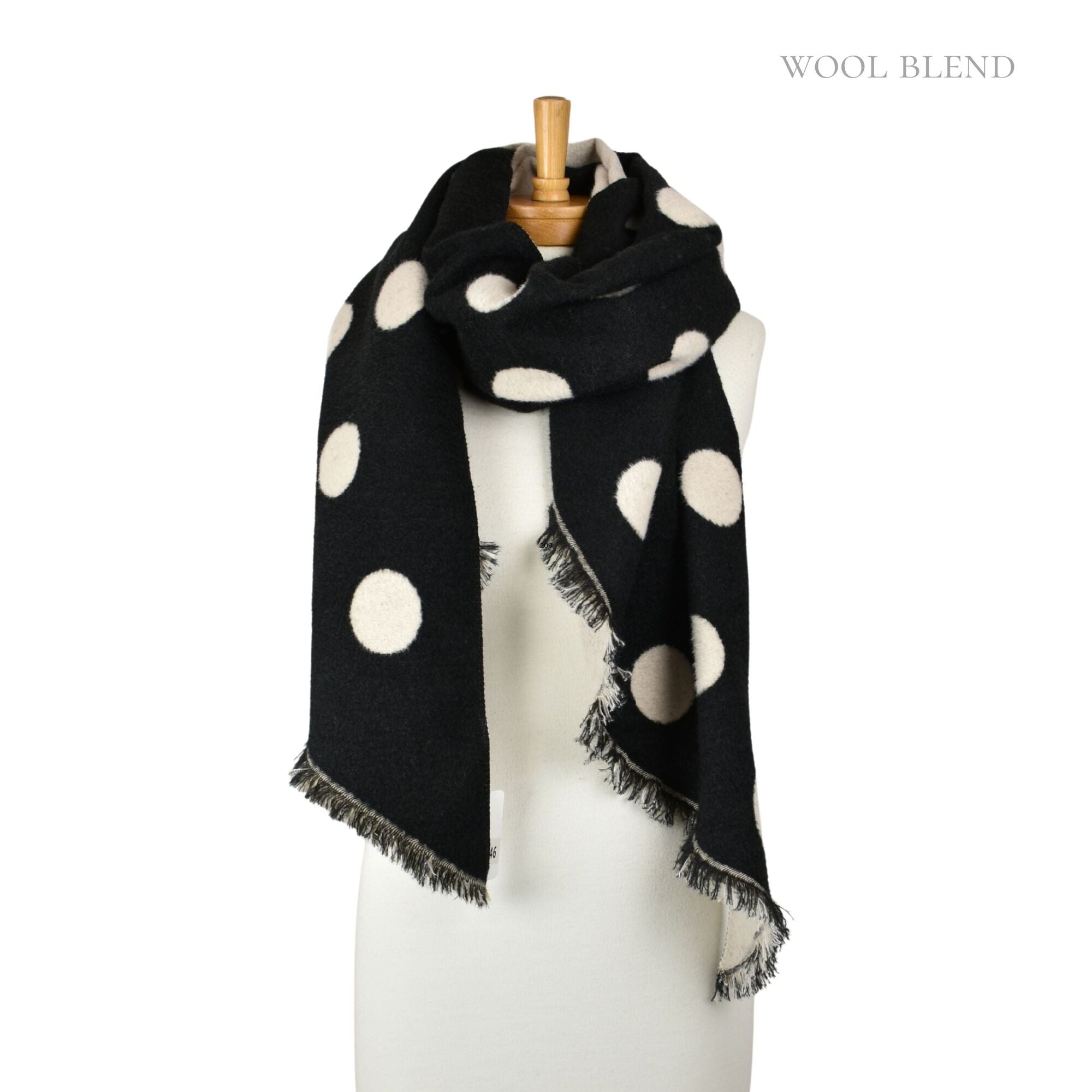 Taylor Hill Reversible Polka Dot Scarf