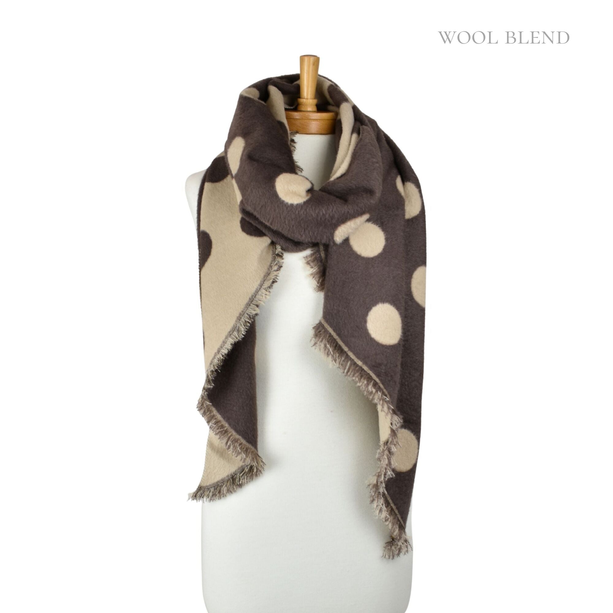 Taylor Hill Reversible Polka Dot Scarf