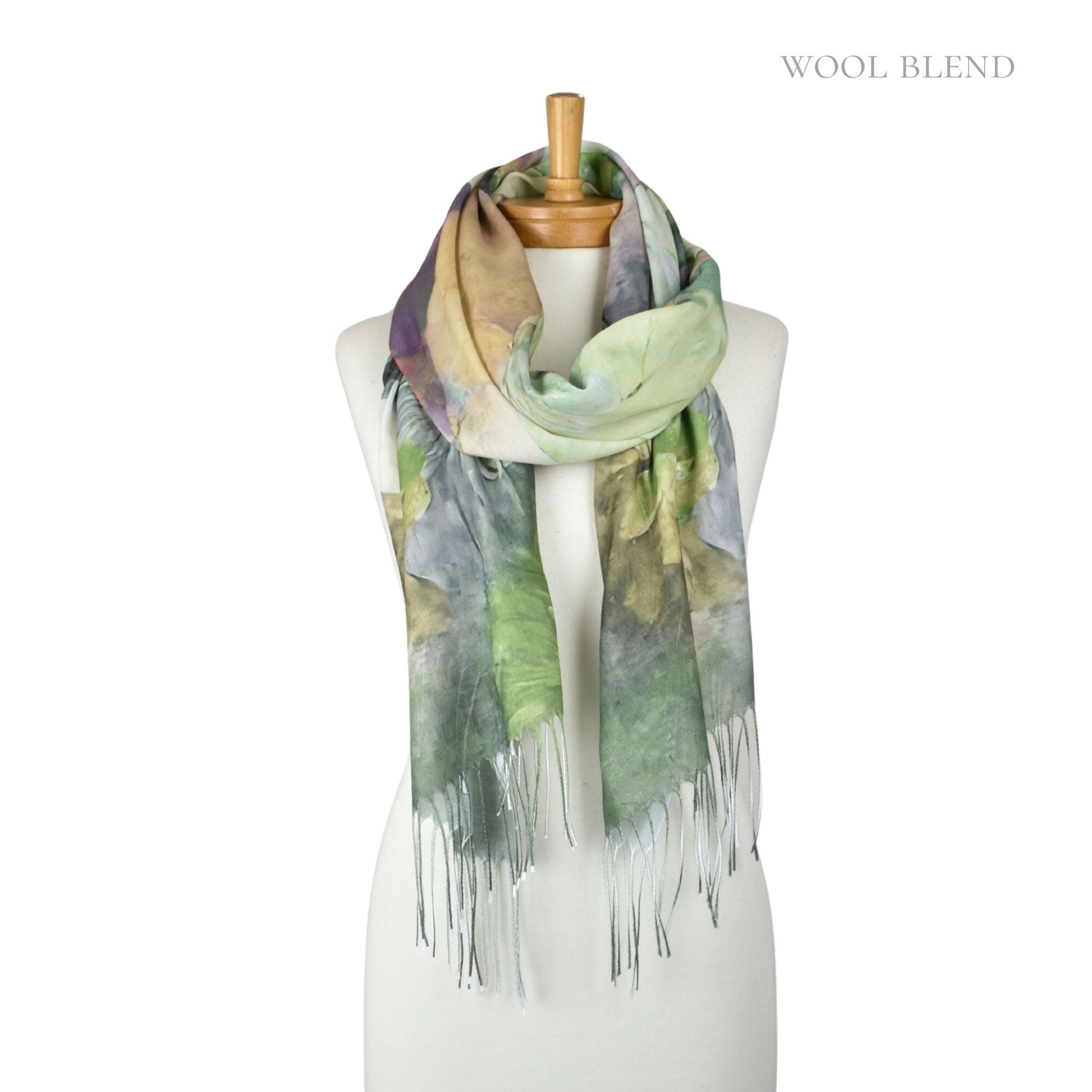 Taylor Hill Gardenia Watercolour Scarf