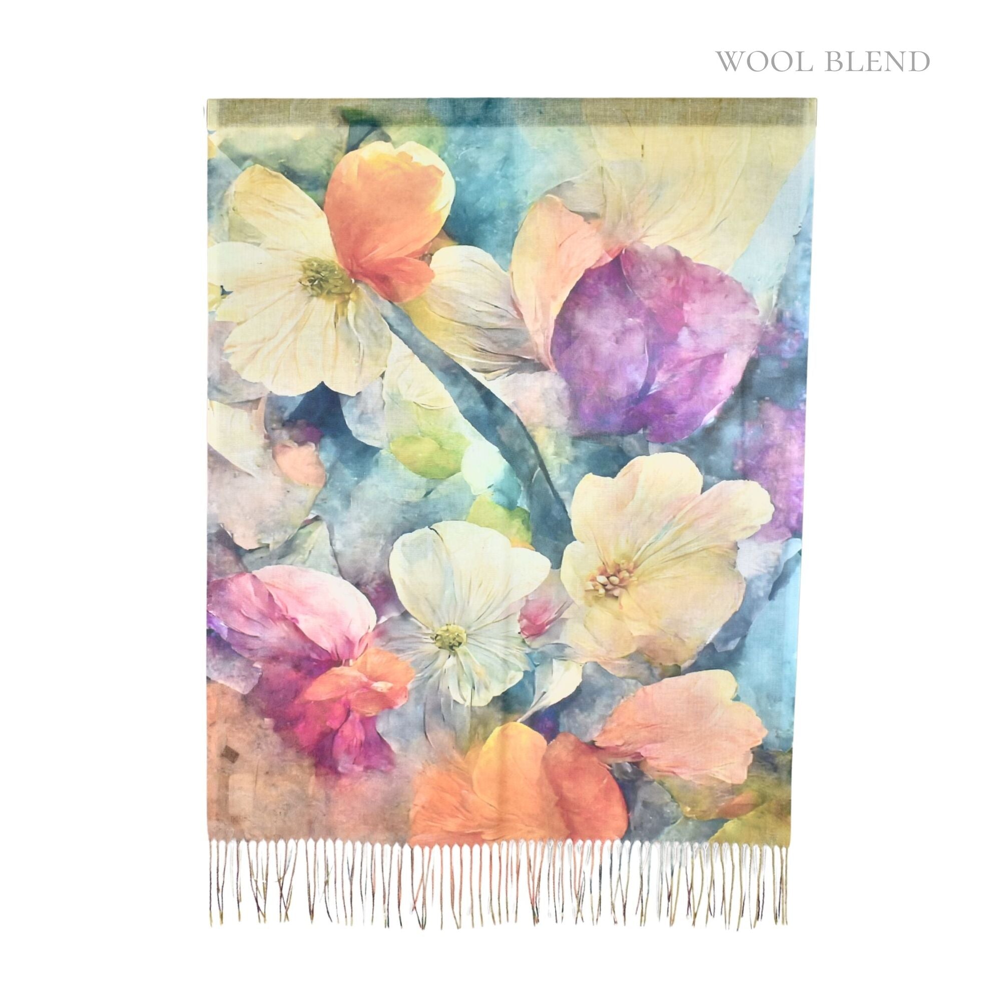 Taylor Hill Gardenia Watercolour Scarf