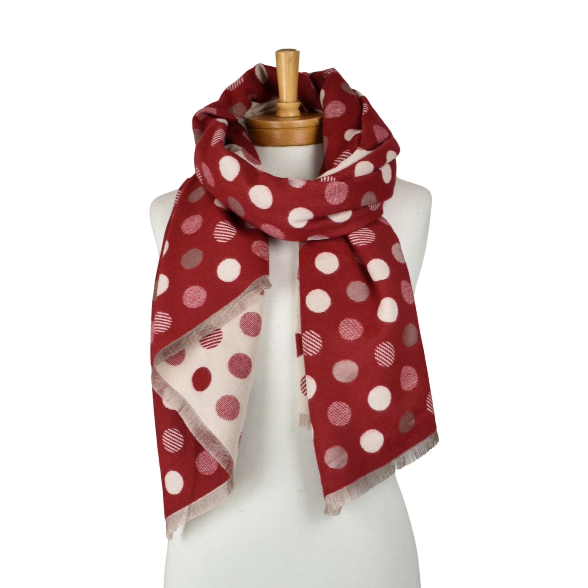 Taylor Hill Reversible Multi Polka Dots Scarf