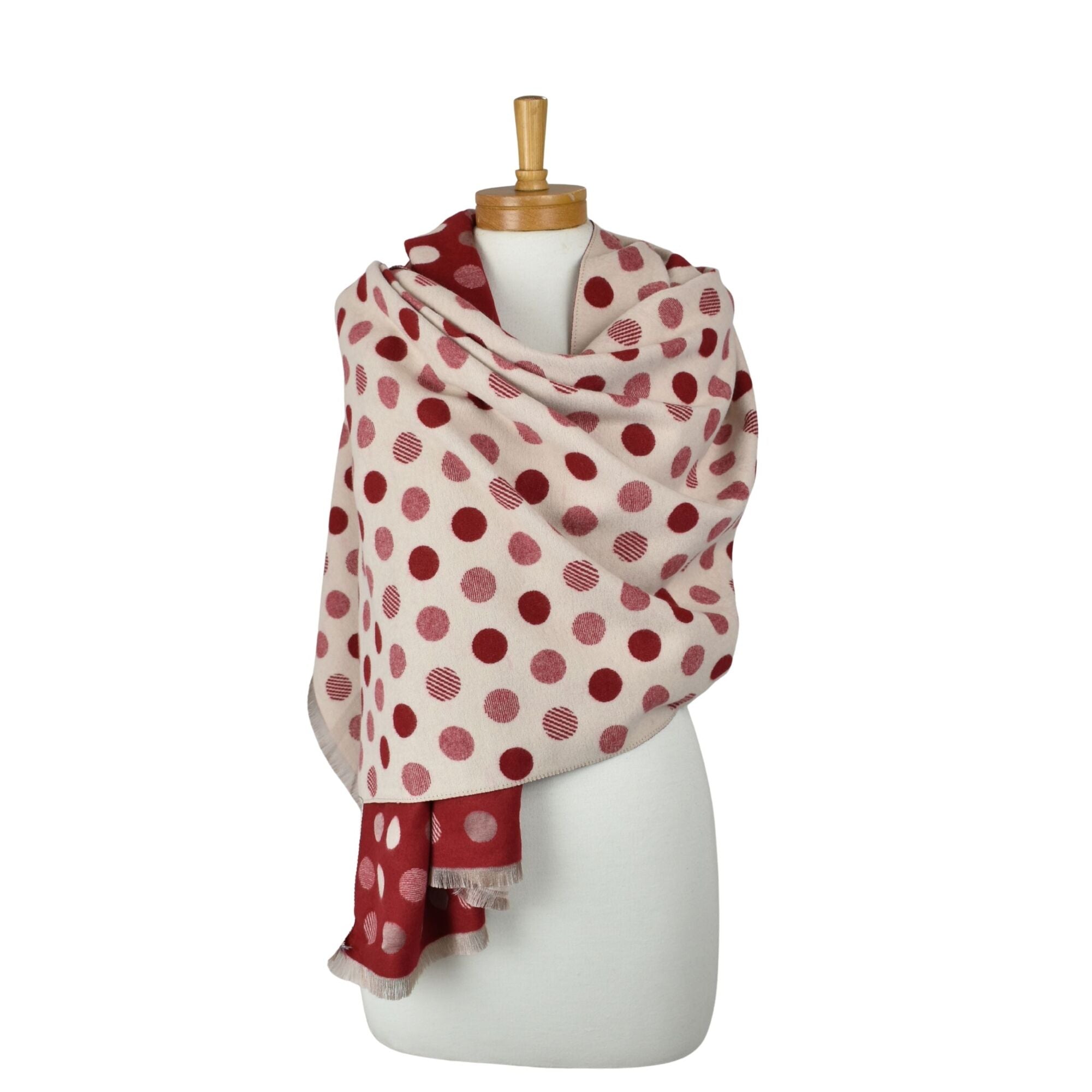 Taylor Hill Reversible Multi Polka Dots Scarf