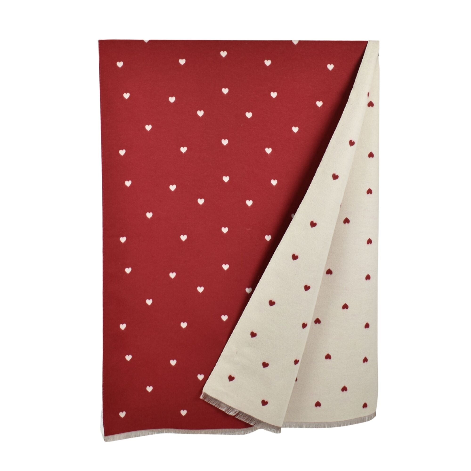 Taylor Hill Reversible Petite Hearts Scarf
