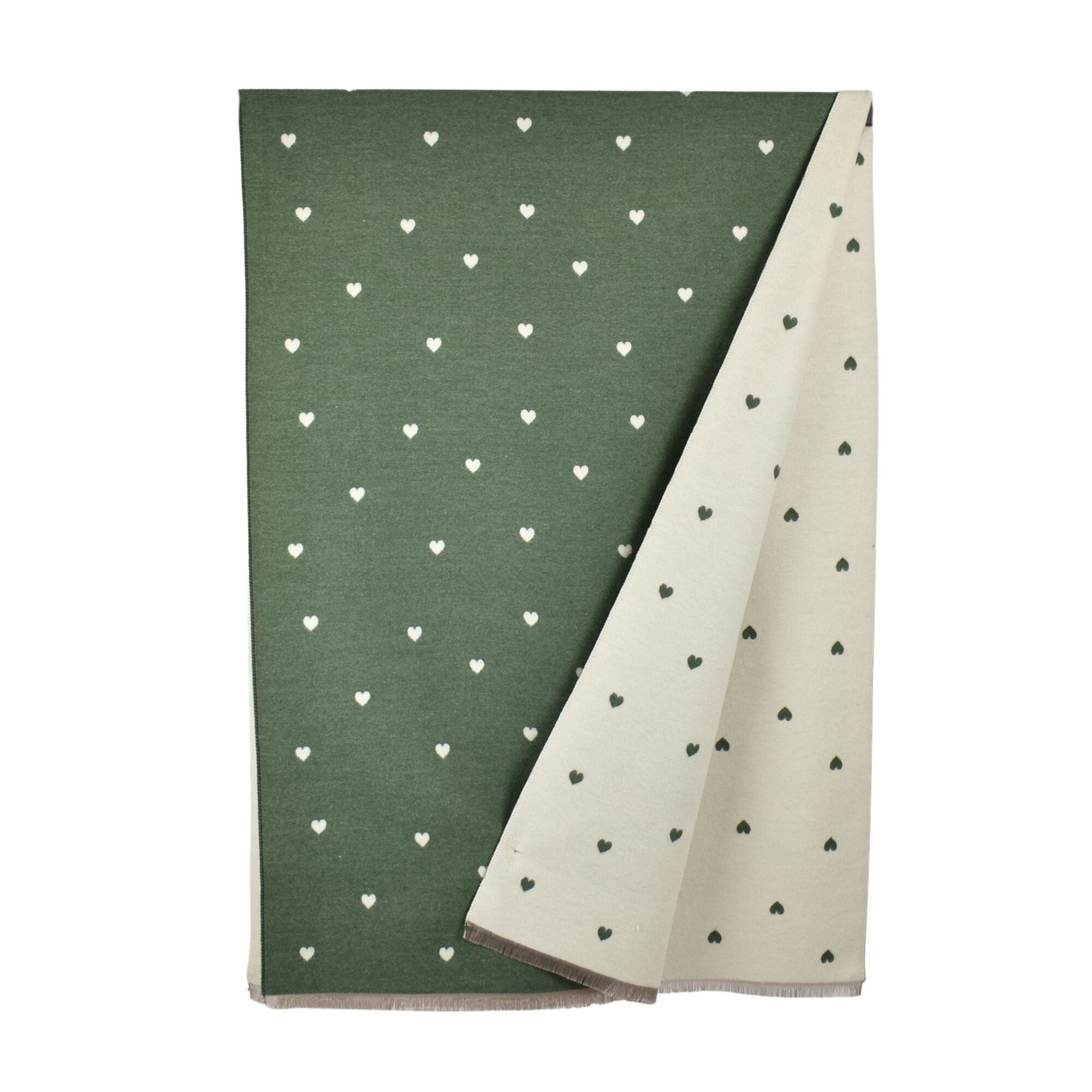 Taylor Hill Reversible Petite Hearts Scarf