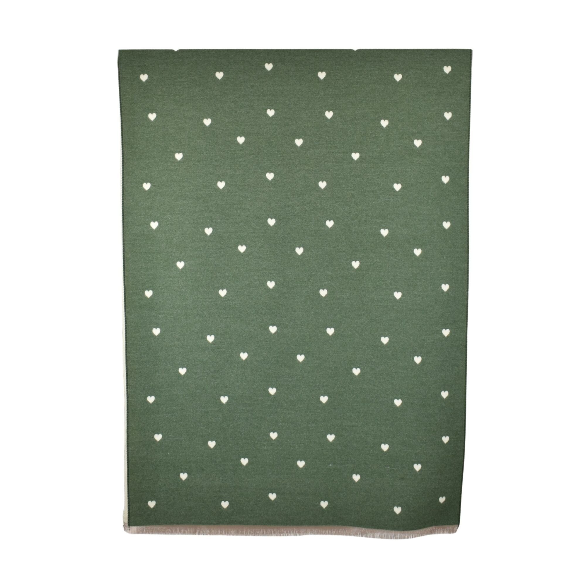 Taylor Hill Reversible Petite Hearts Scarf