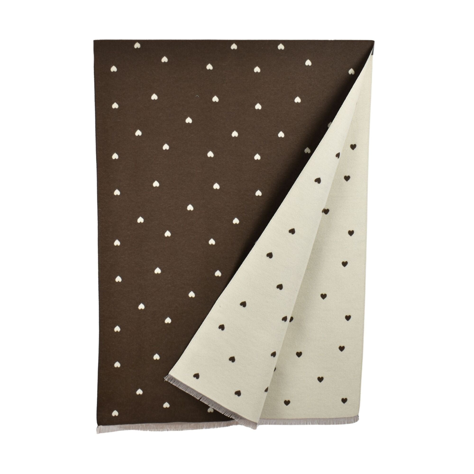 Taylor Hill Reversible Petite Hearts Scarf