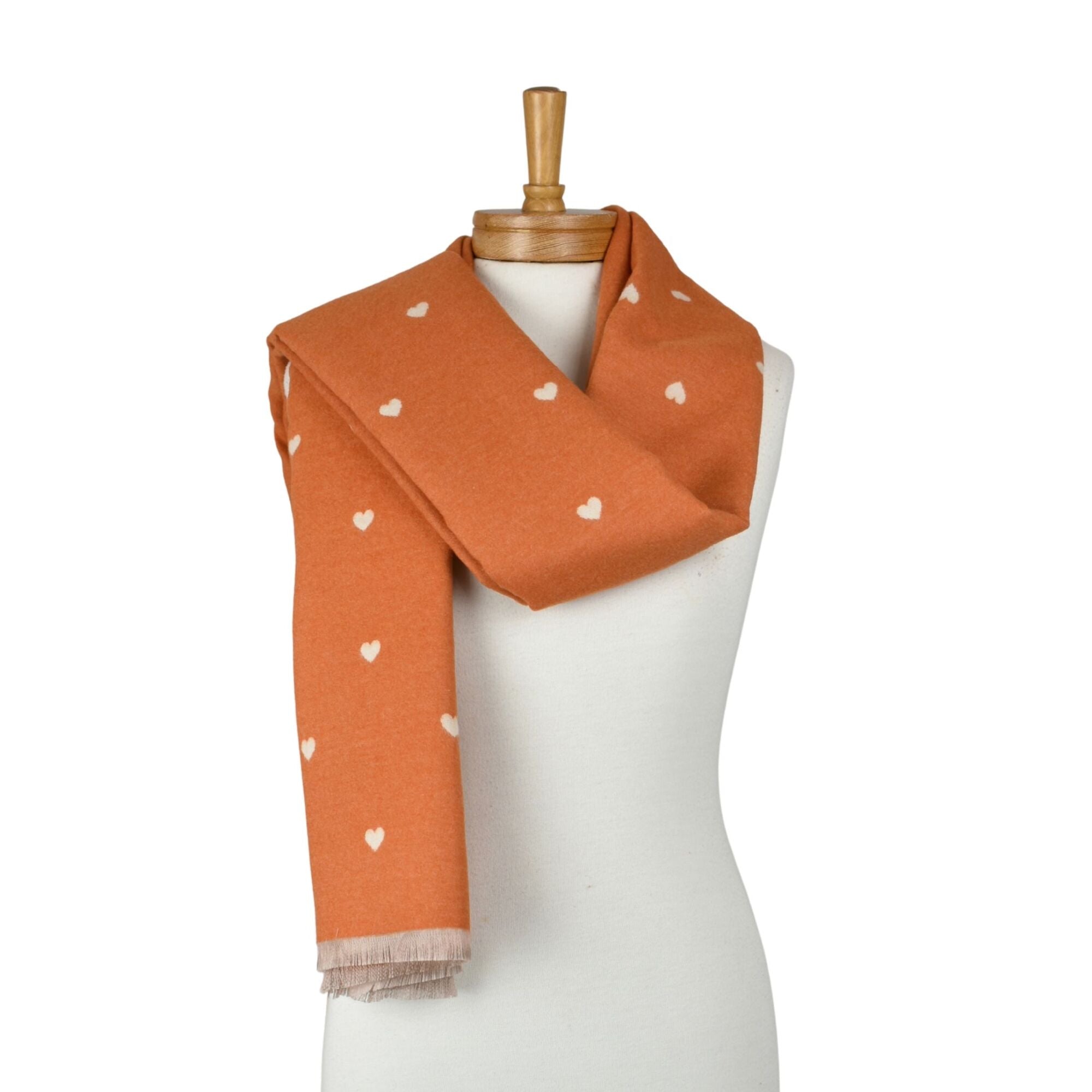 Taylor Hill Reversible Petite Hearts Scarf