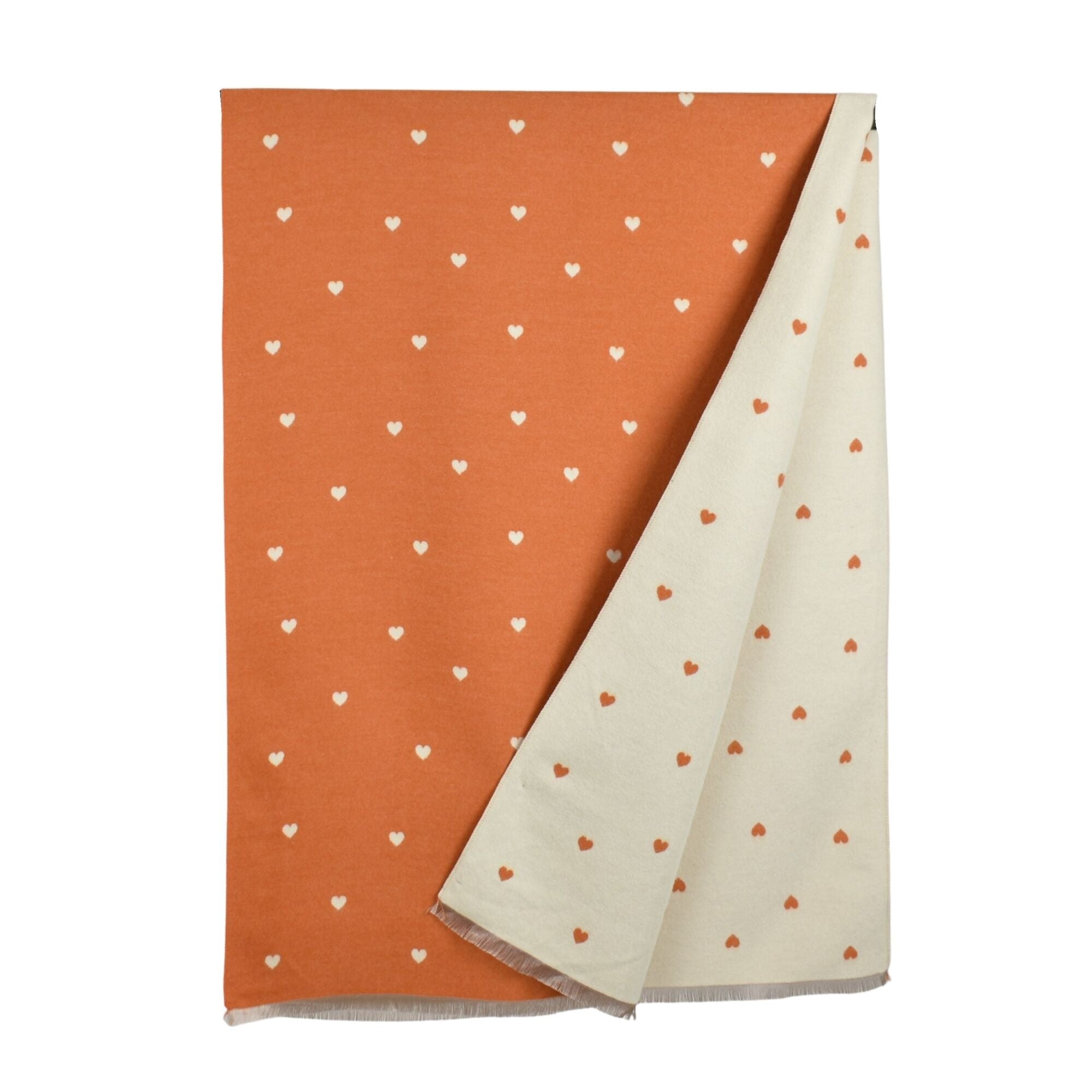 Taylor Hill Reversible Petite Hearts Scarf