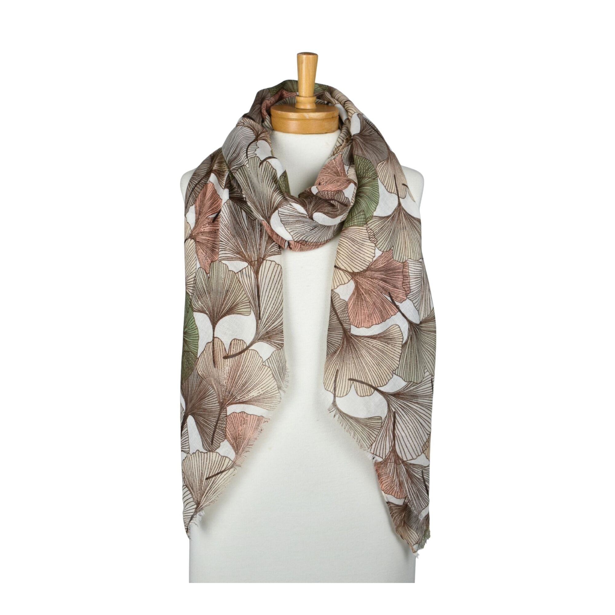 Taylor Hill Ginkgo Leaf Scarf