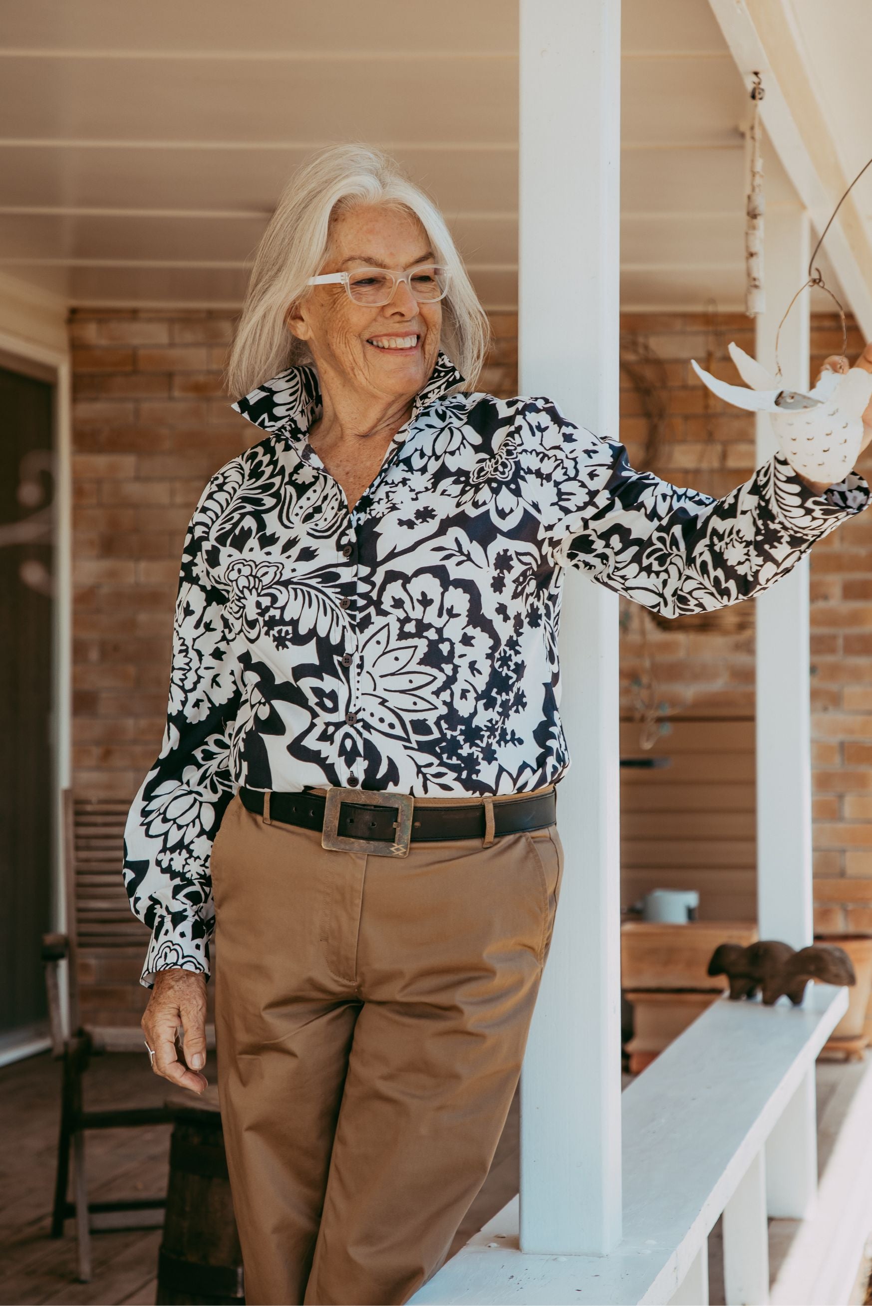 Goondiwindi Cotton Classic Shirt - Lotus Print