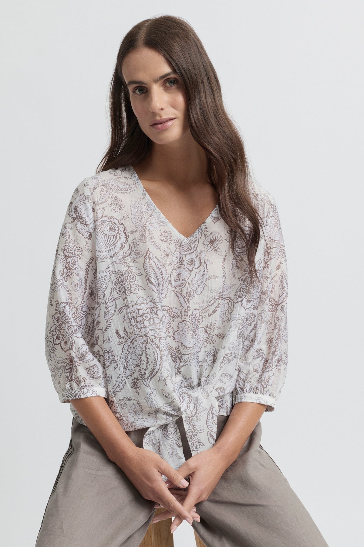 Yarra Trail Delicacy Print Blouse