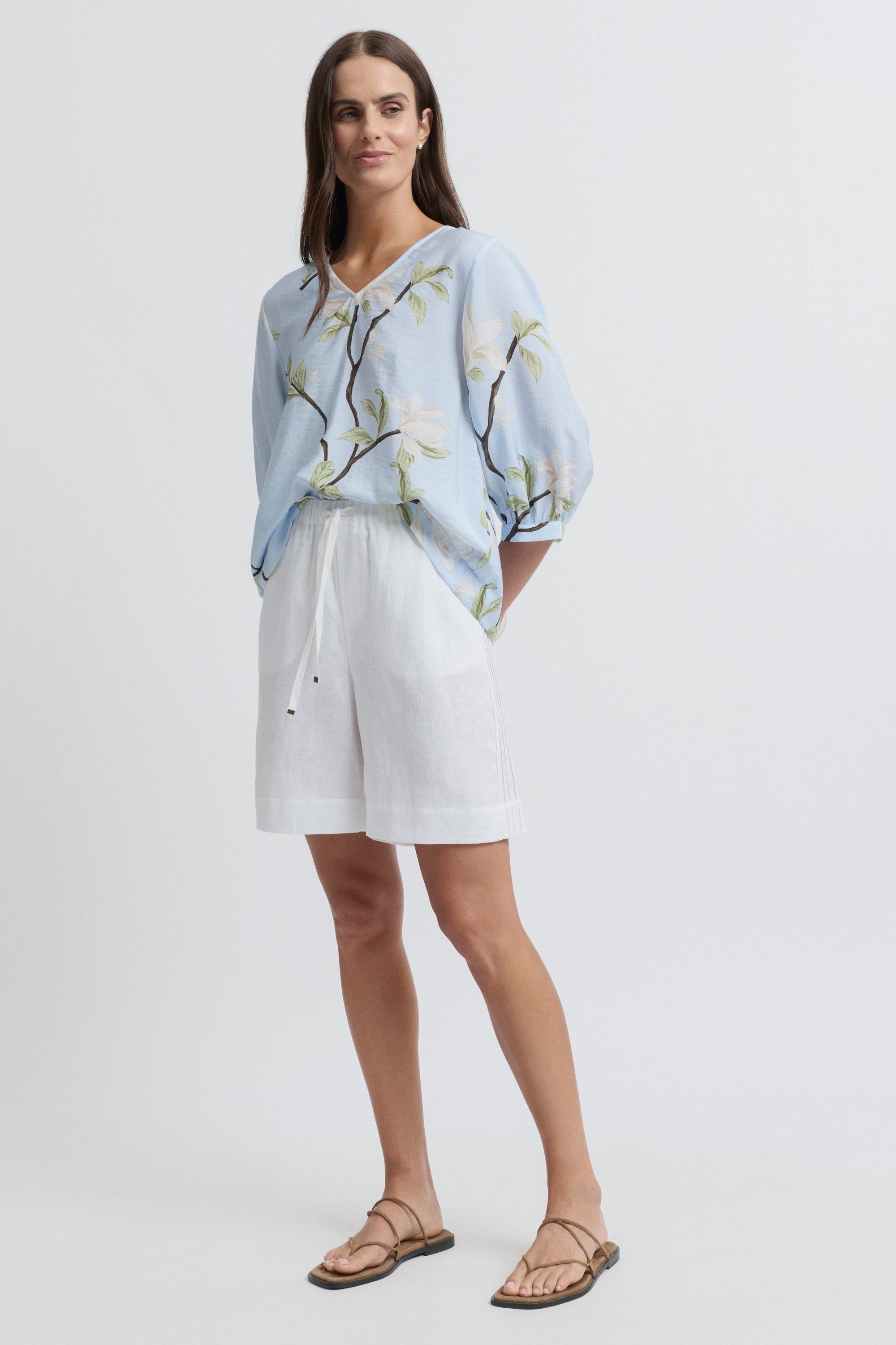 Yarra Trail Tirari Pintuck Short - White