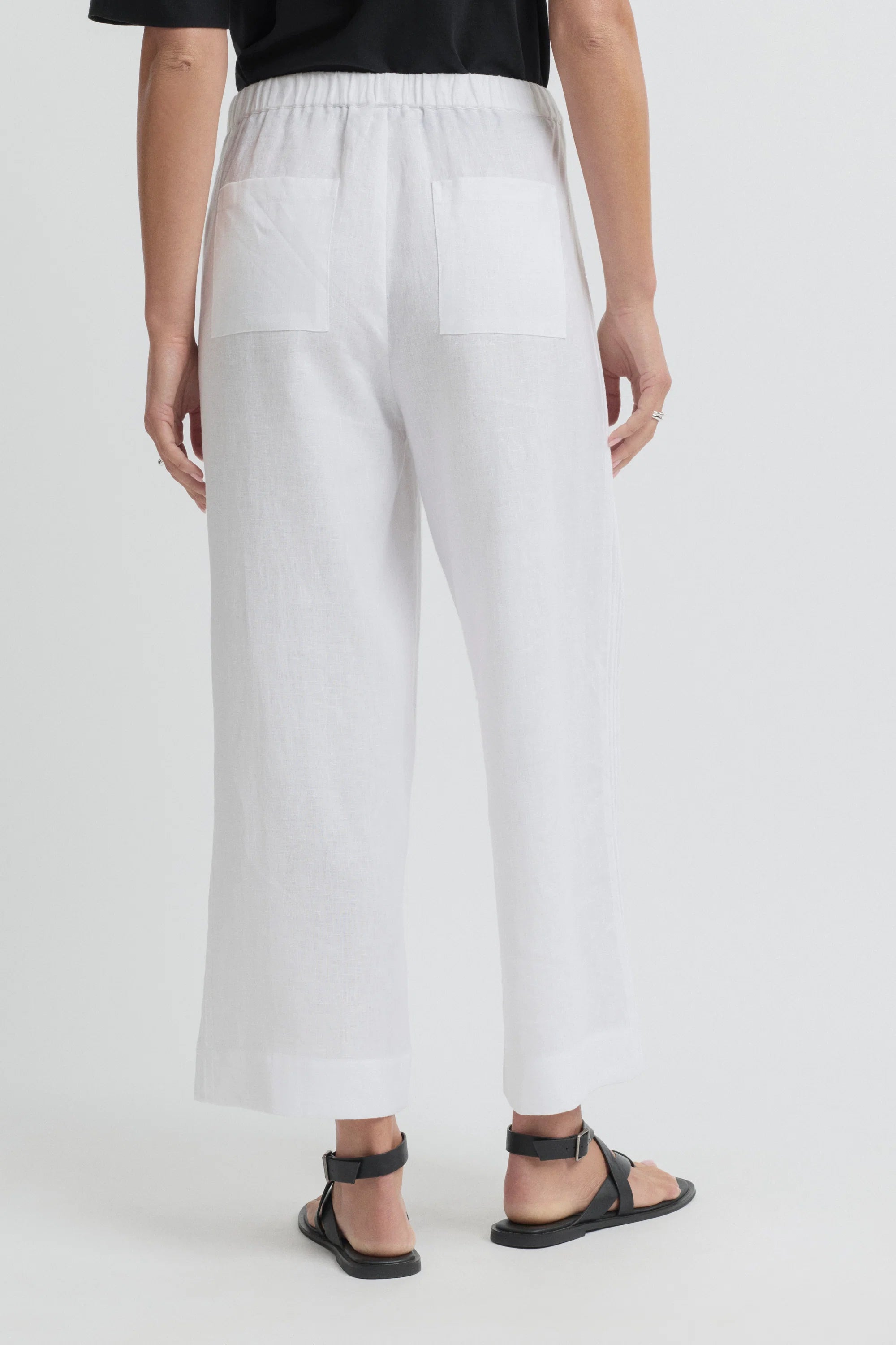 Yarra Trail Tirari Pintuck Pant - White