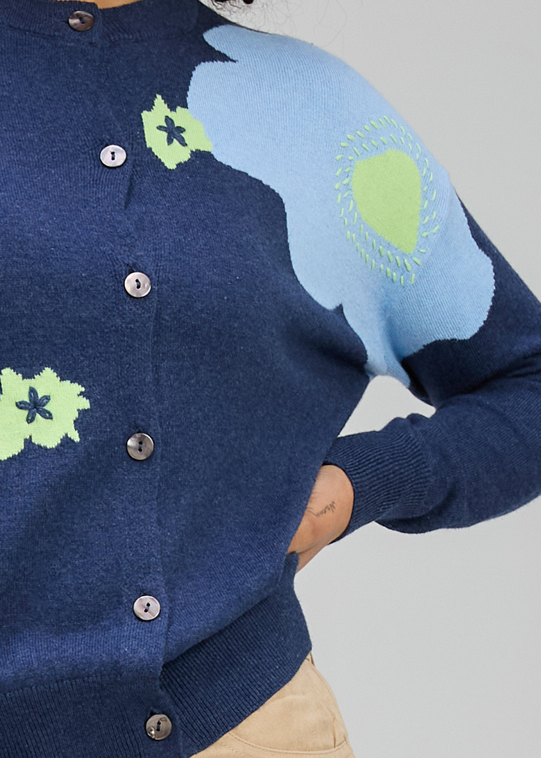 Zaket & Plover Petal Play Cardi - Denim